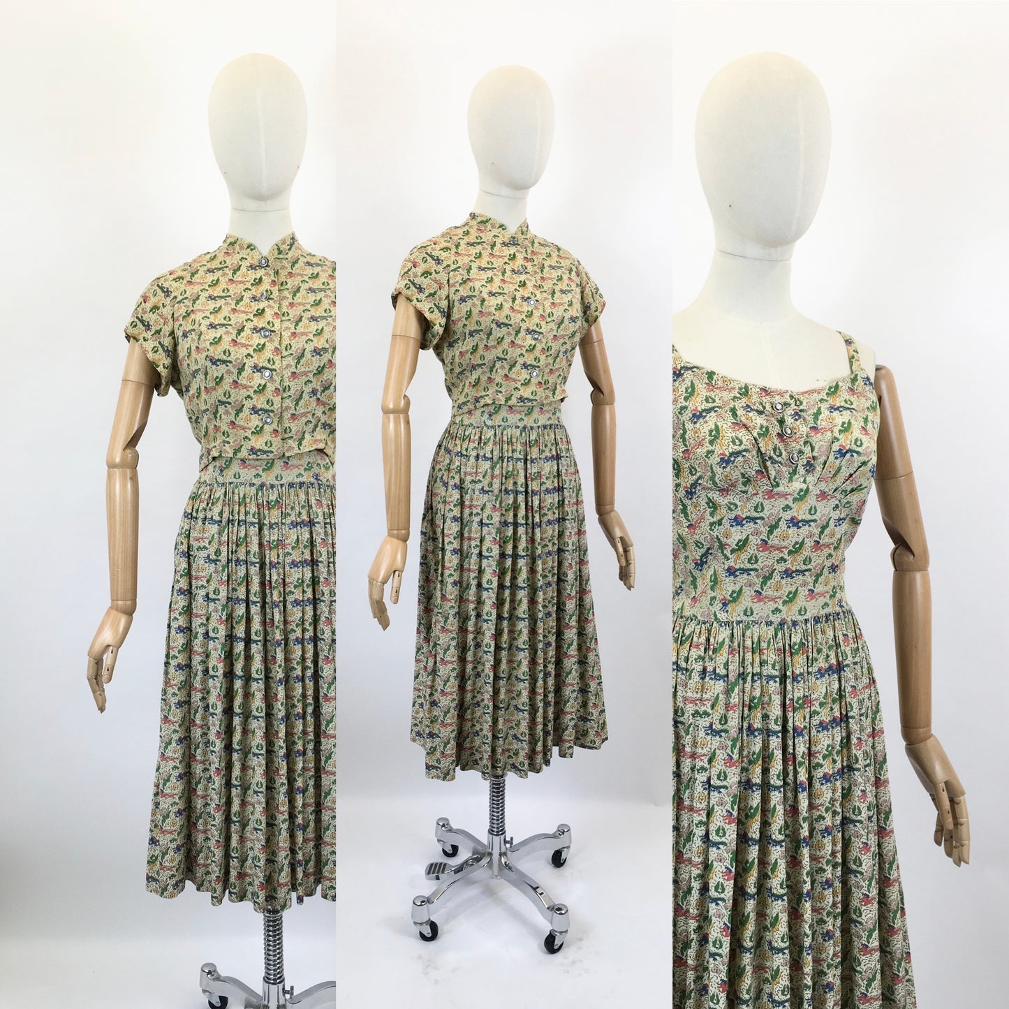 Original Fabulous 1940’s Novelty Sundress & Jacket set