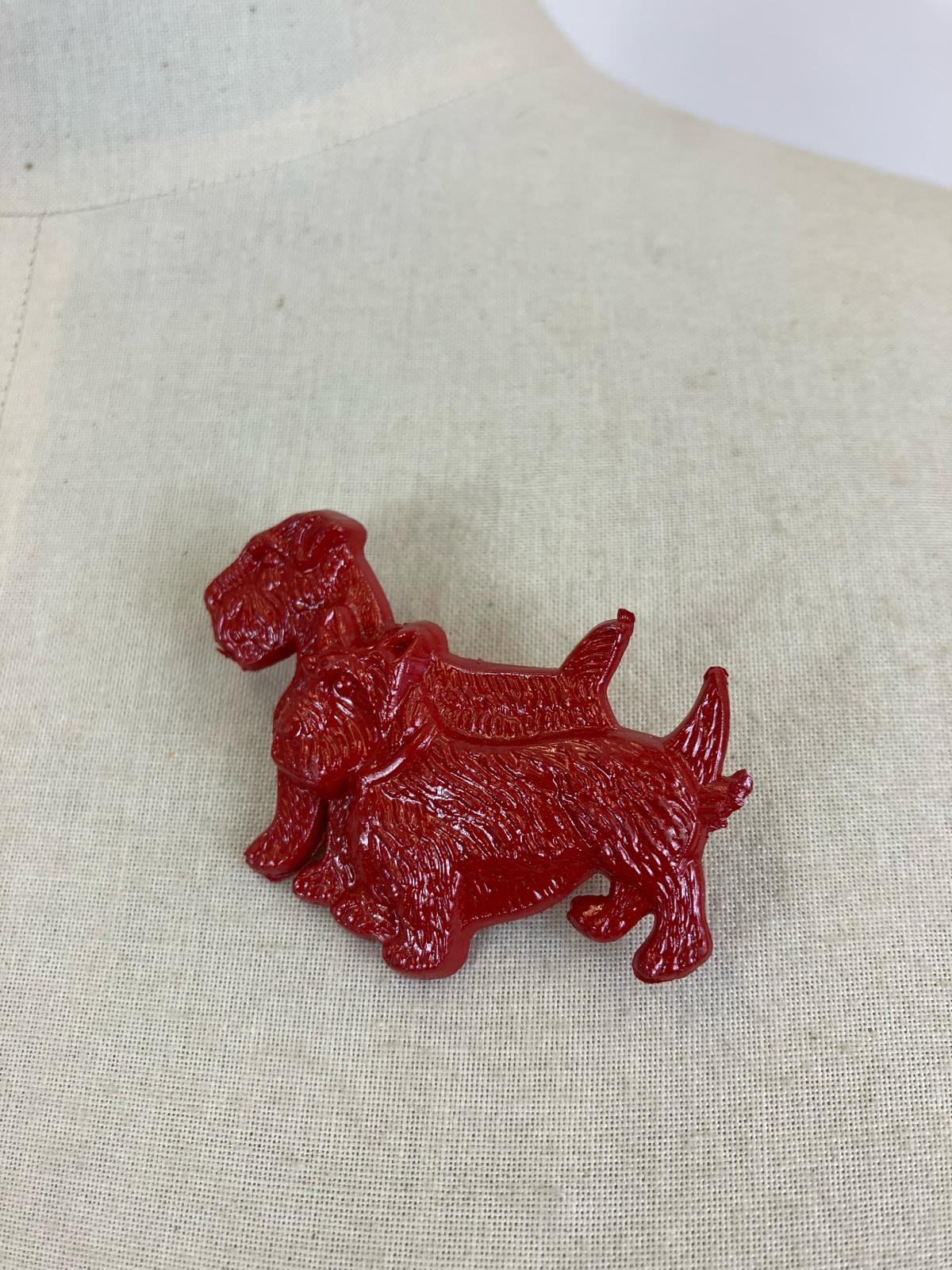 Original 1950’s Deadstock Dog brooch