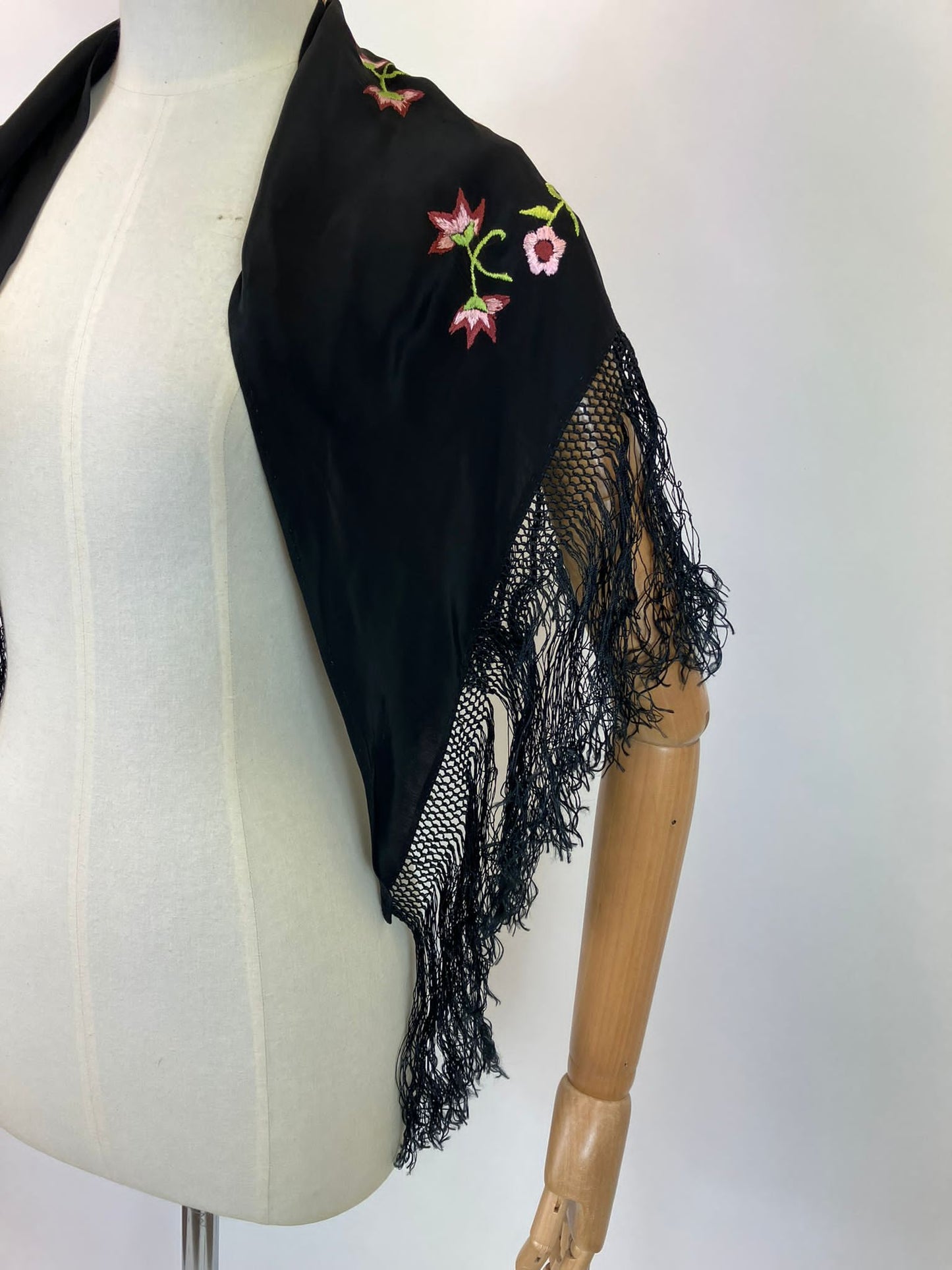 Original Fabulous Early Shawl - Hand embroidered