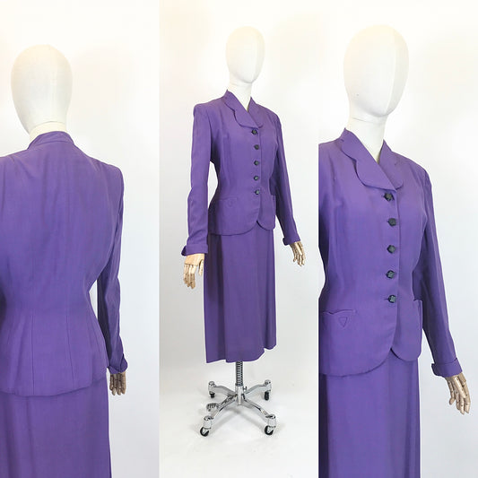 Original Divine 1940’s 2pc suit - Cadbury Purple