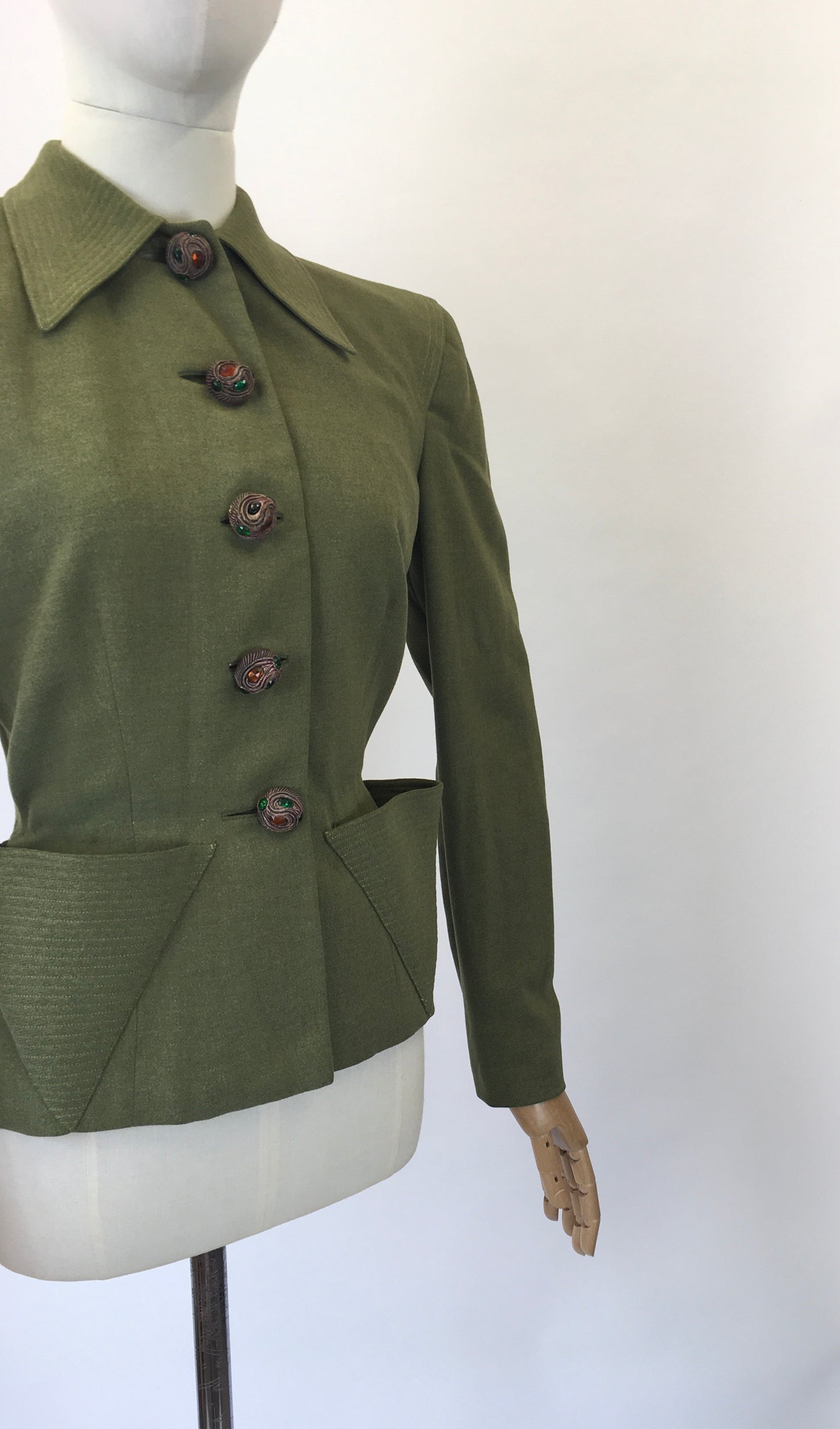 Original 40's Darling Jacket - in Sage Green