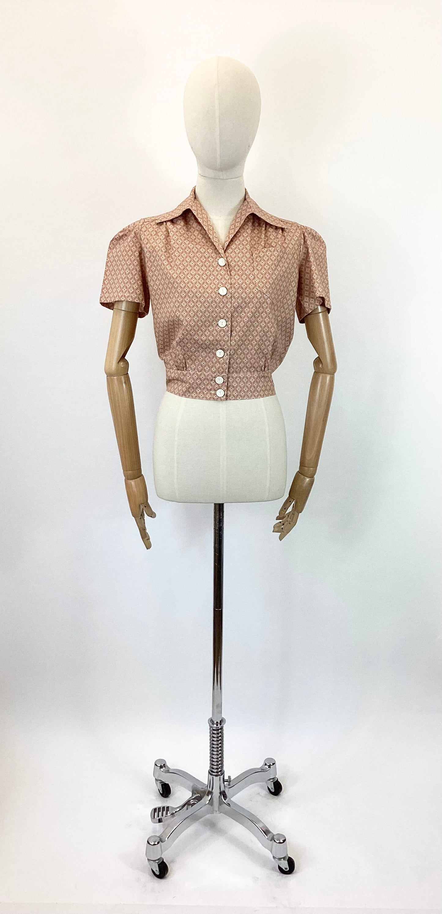 Freddie’s of Pinewood Work blouse - in Pink
