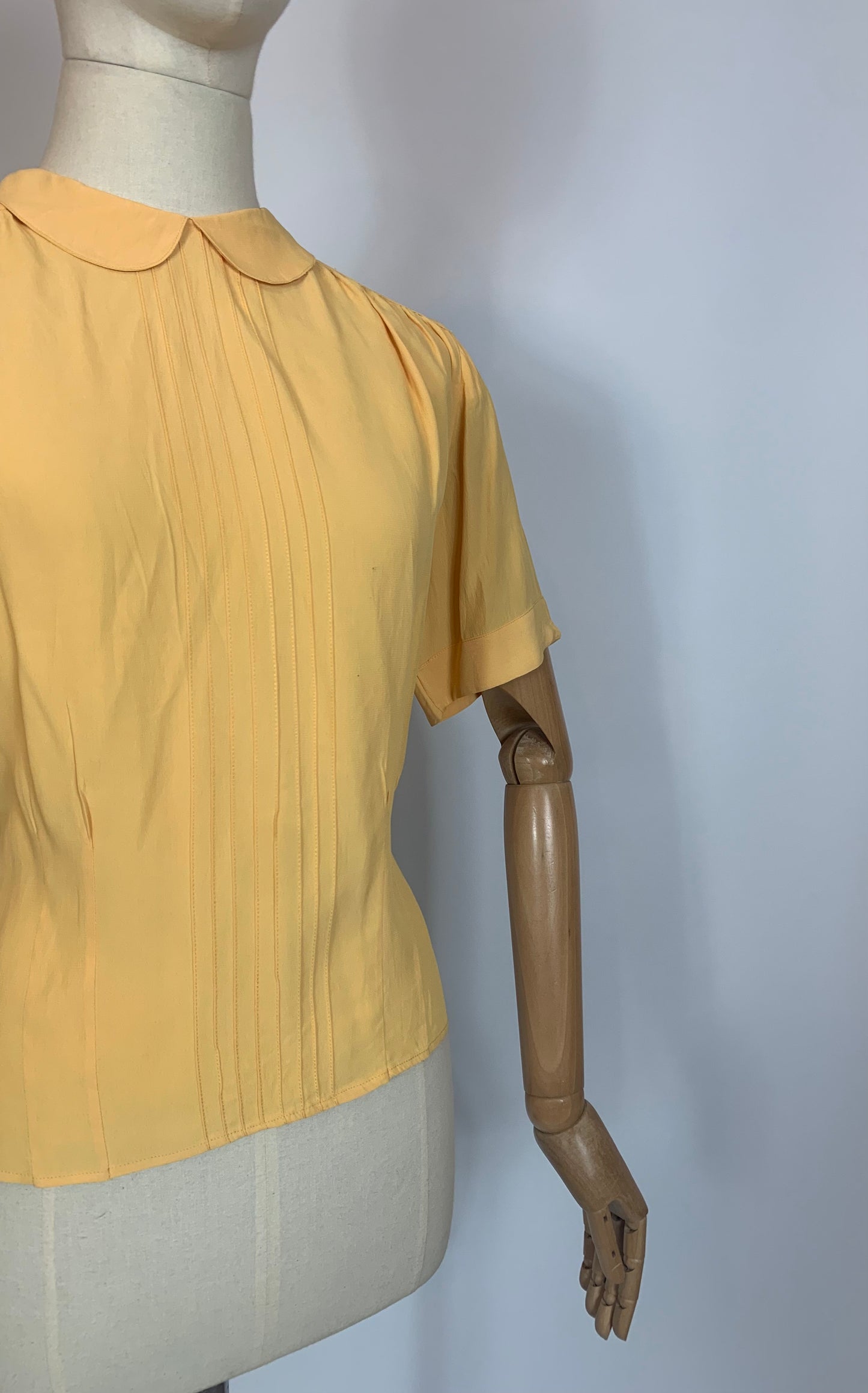 Original 1940’s CC41 blouse in Golden Yellow