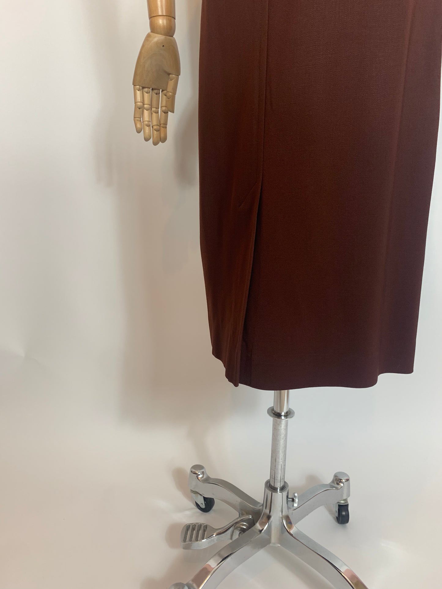 Original 1940’s Gorgeous Gaberdine skirt - in Cadbury Brown