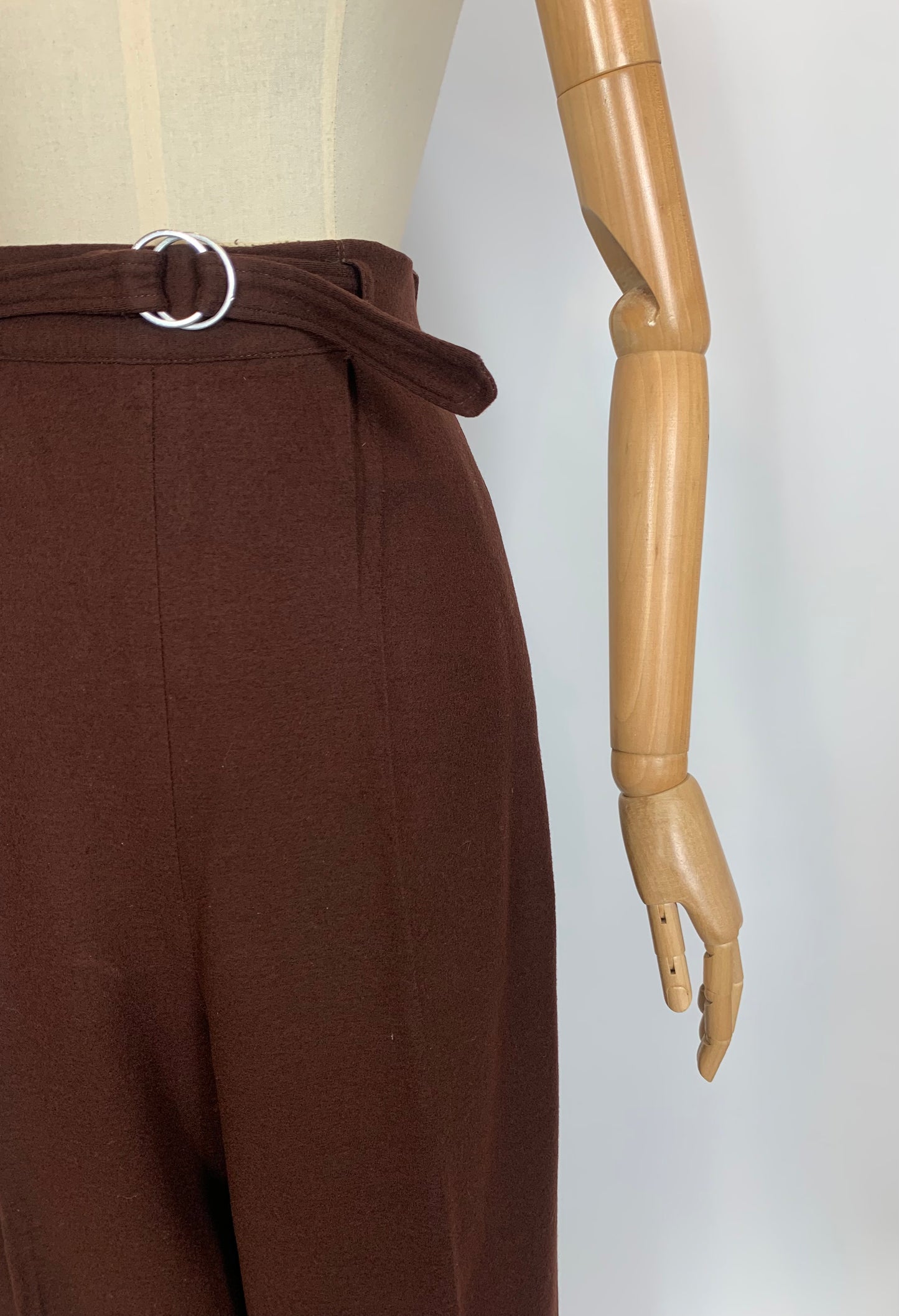 Original Rare 11011 Dinner plate label 1940’s Woollen trousers - Brown