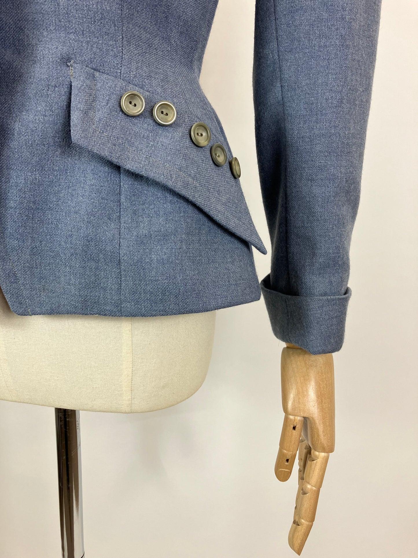 Original 1940's Gorgeous Woollen Jacket - in Powder Blue