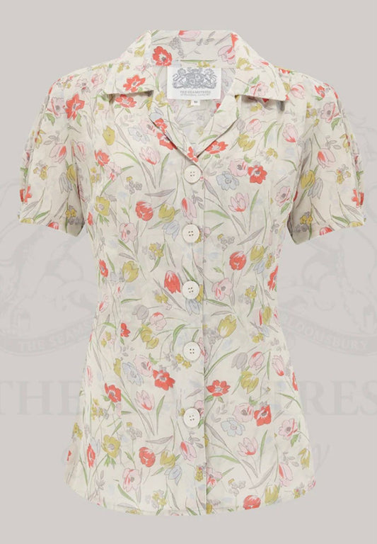 Seamstress of Bloomsbury Grace Blouse - poppy