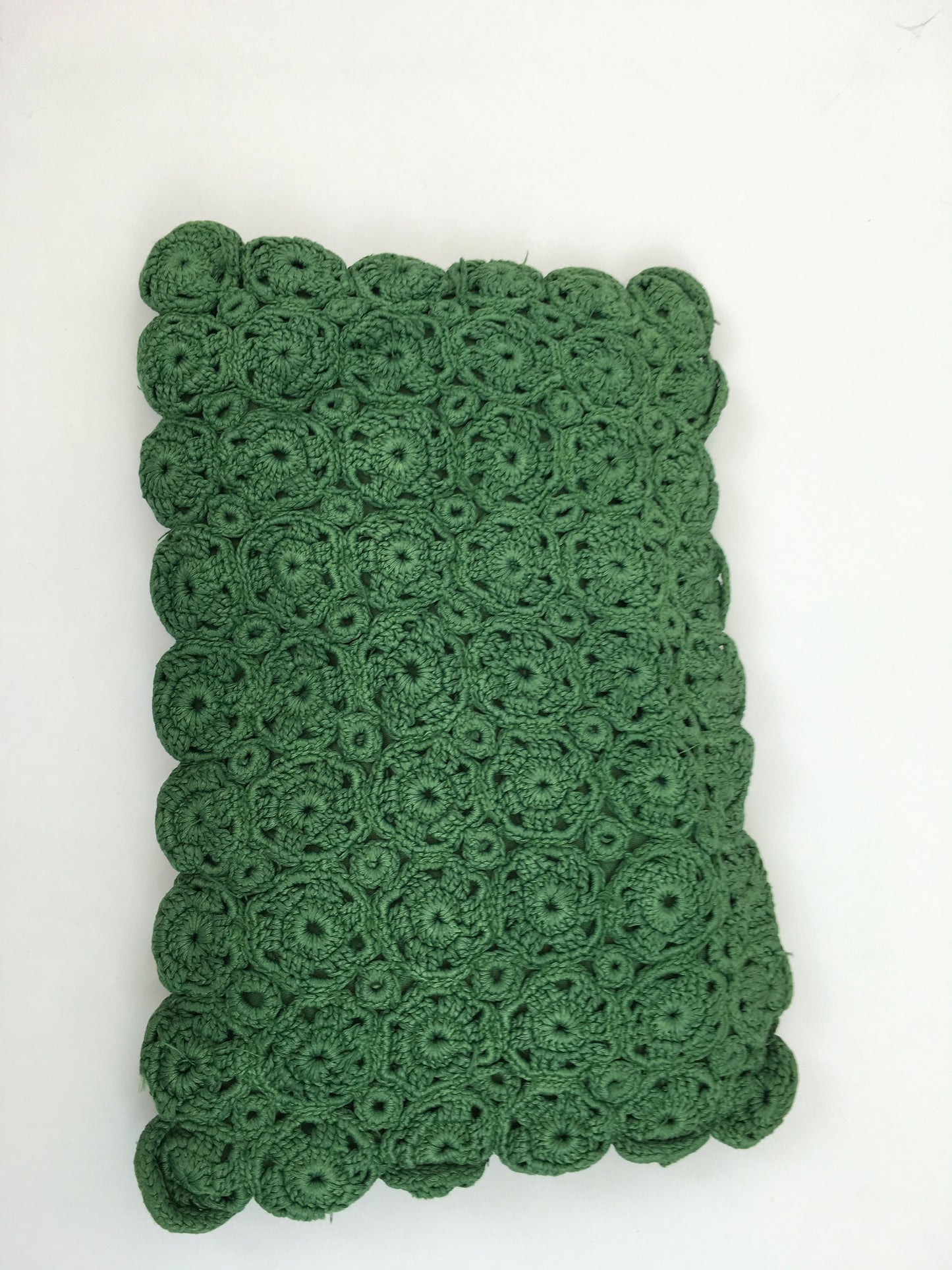 Original 1940s Crochet Clutch Bag - In a Lovely Shade Of Green