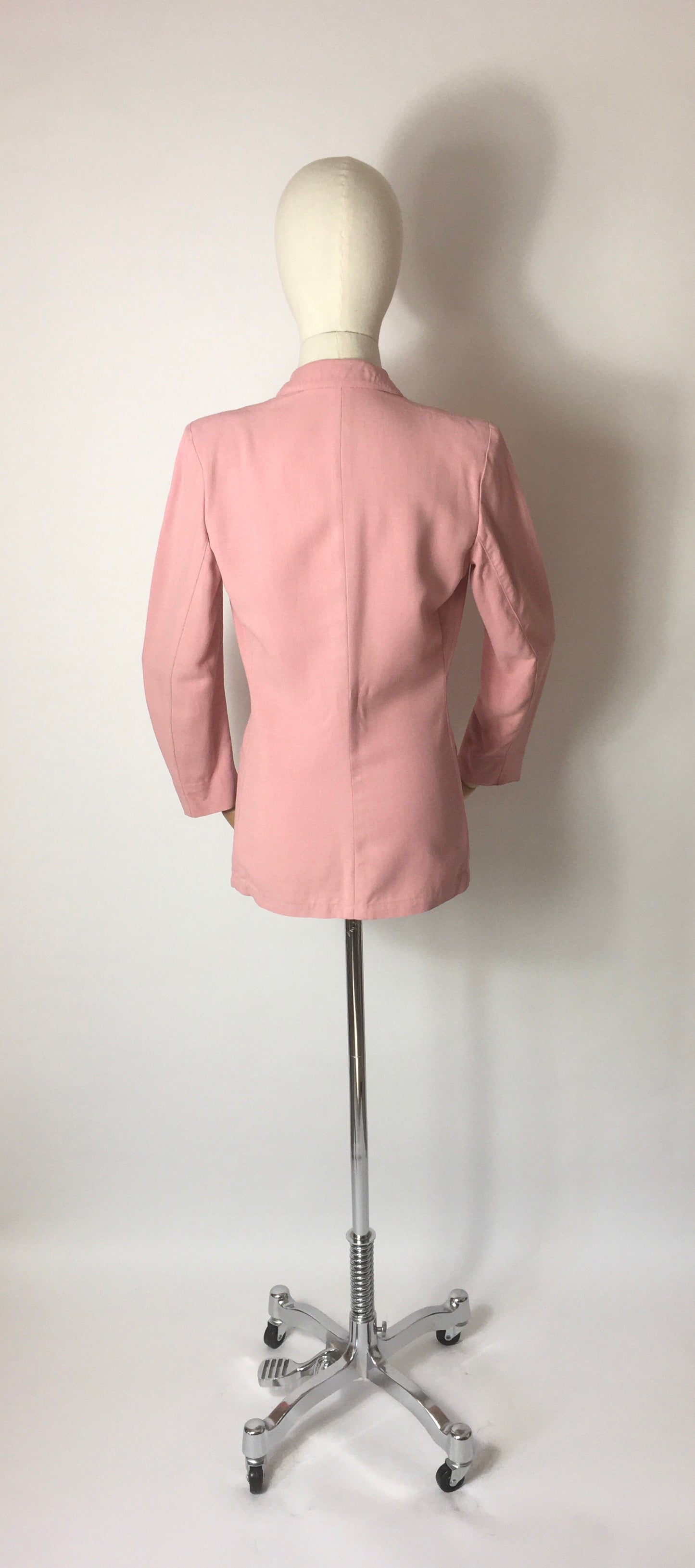 Original 1940’s Lightweight Summer Jacket In Blush - ‘ Sacony Palm Beach’ Label