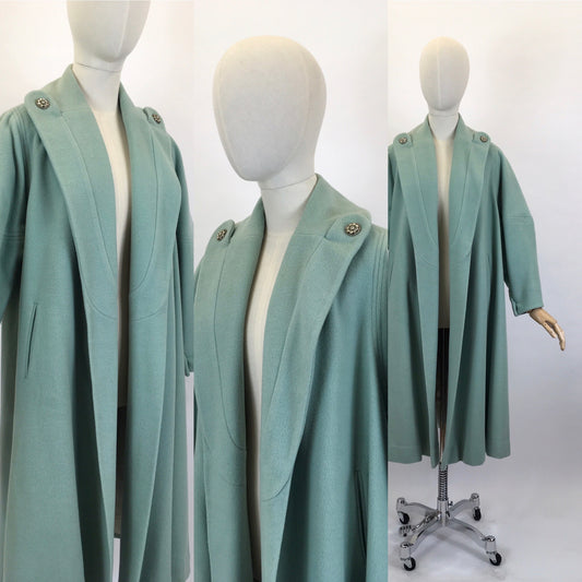 Original 1950’s SENSATIONAL Swing Coat - In A Perfectly Springlike Pastel Mint Green