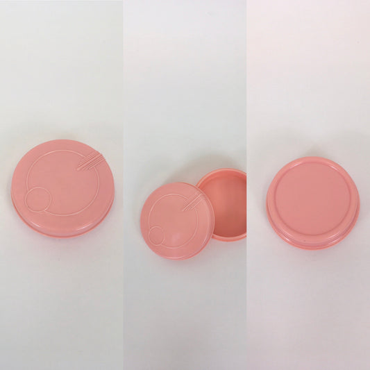 Original 1930’s / 1940’s Celluloid Vanity Pot - In A Soft Powdered Pink Perfect For A Vintage Vanity