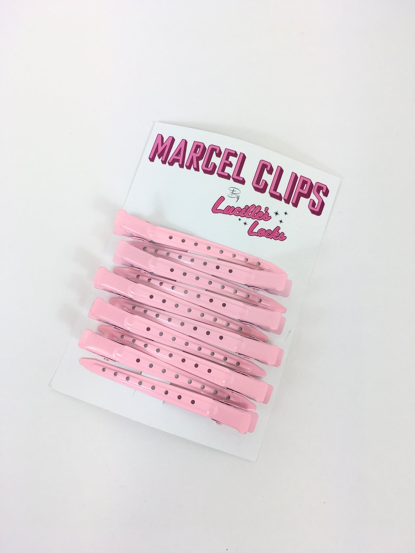 Lucille’s Locks Marcel Clips - In Pink & Black