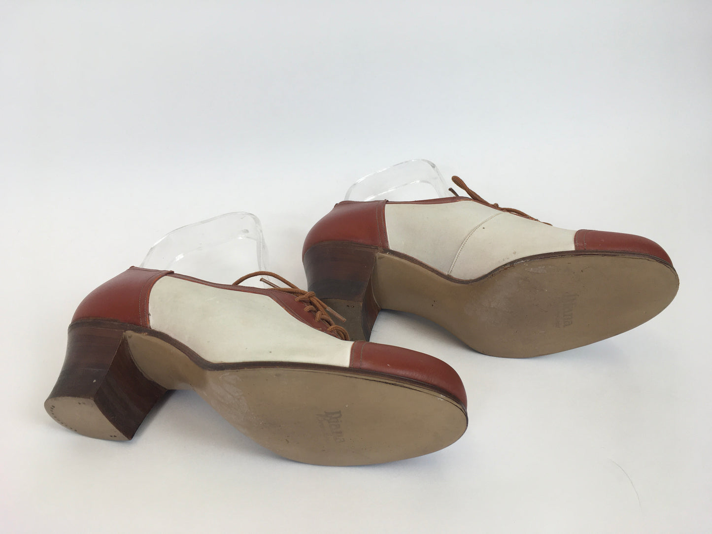 Original 1940’s CC41 ‘ Diana’ Suede & Leather Heels - A Stunning Example From The Era