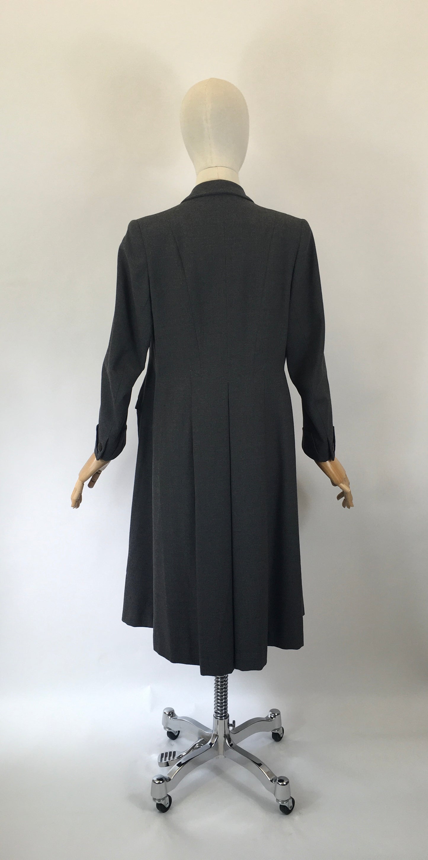 Original 1930’s Tailored Spring Weight Coat - In Grey