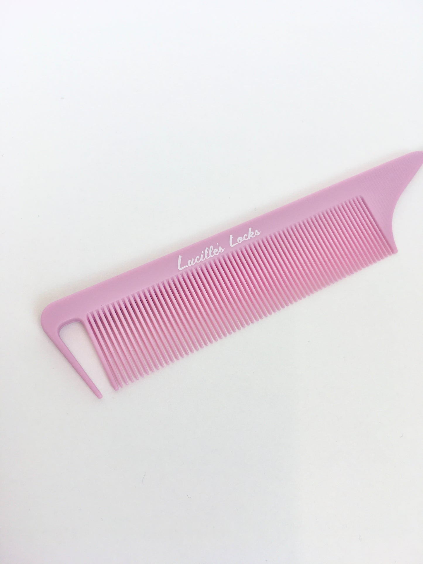 Lucille’s Locks Tail Comb - In Pink