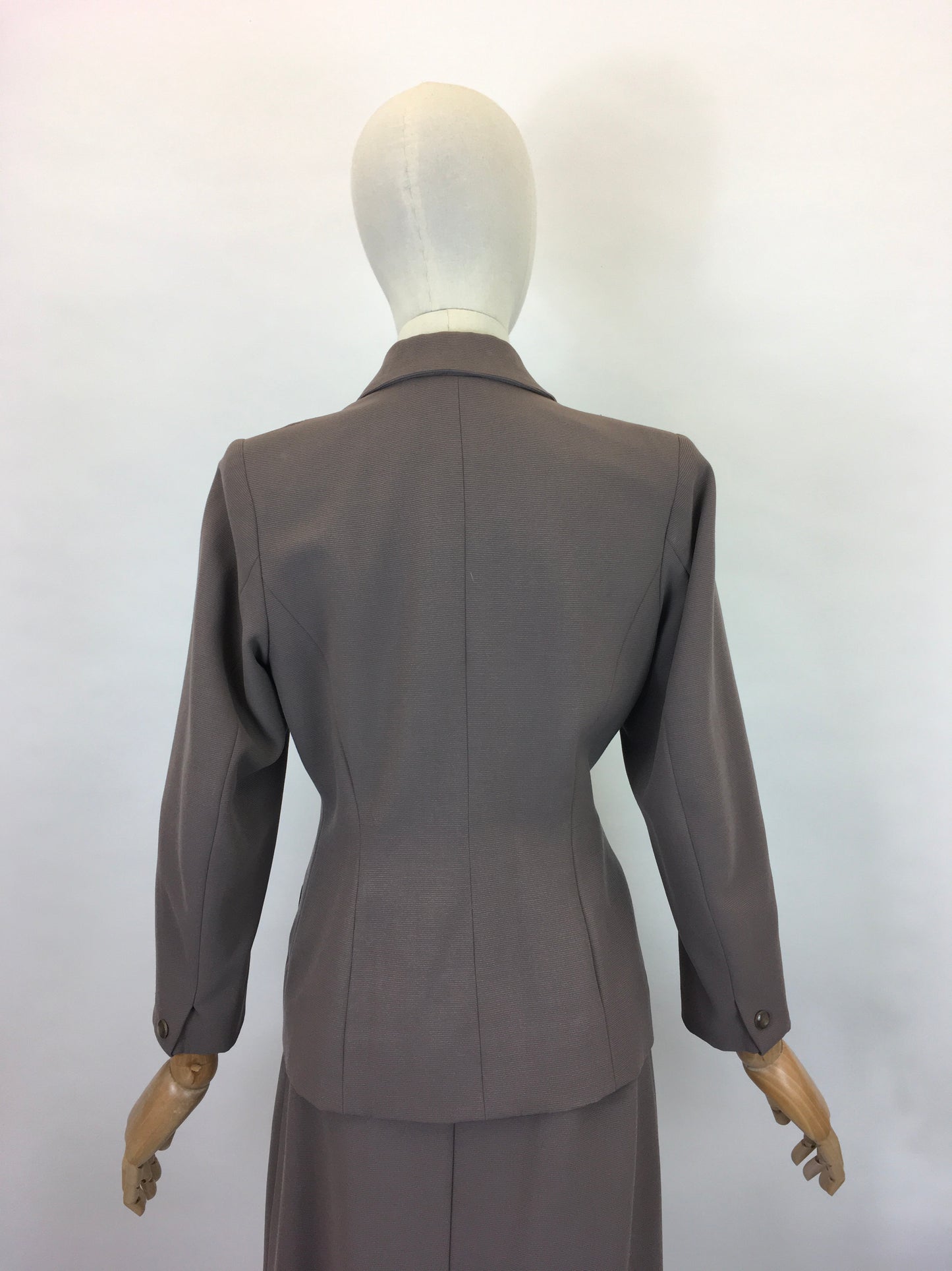 Original 1950’s Beautiful 2 pc Suit - In A Muted Mink Colour