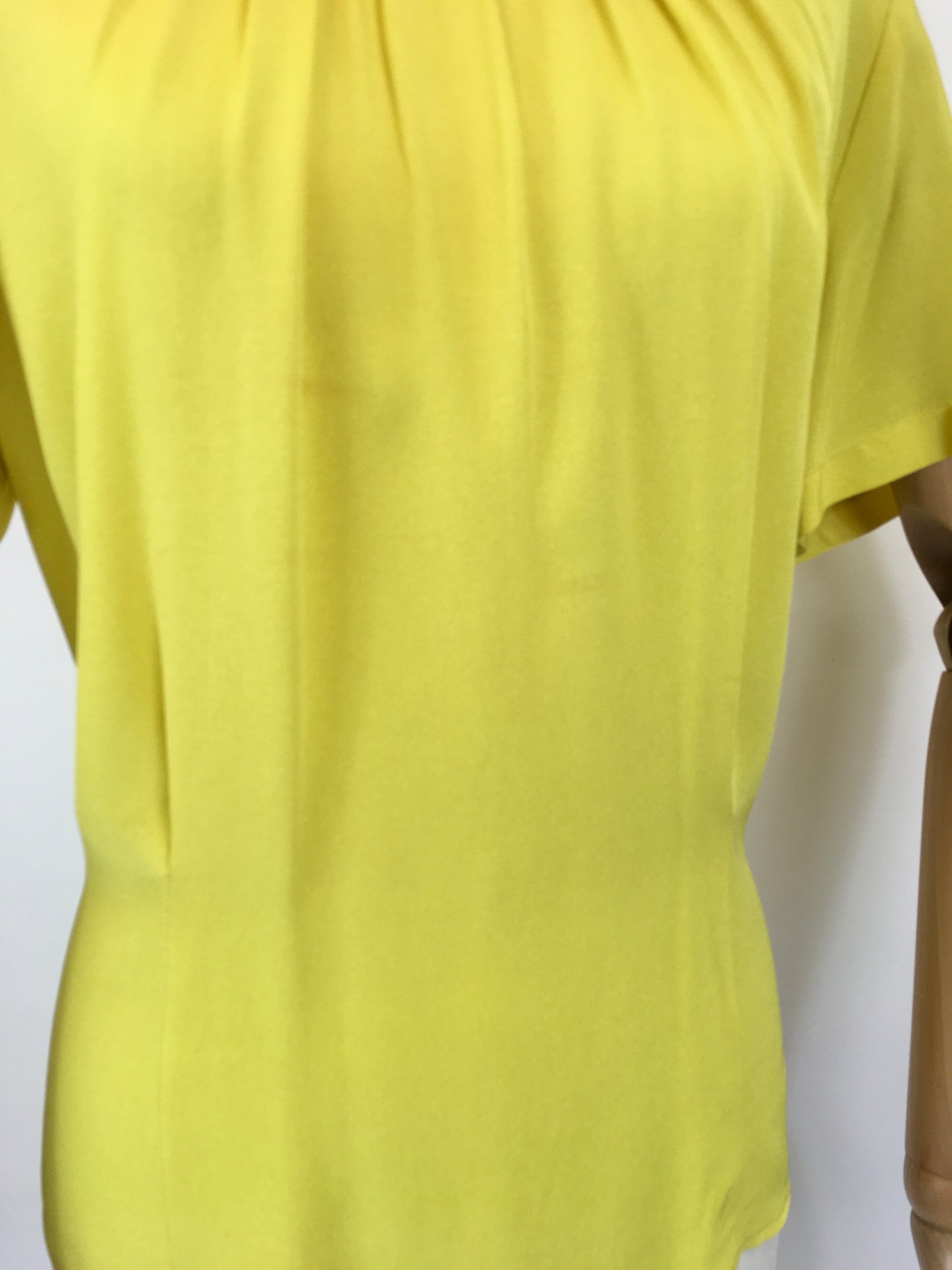 Original 1940’s Stunning Chartreuse Button Back Blouse - By ‘ Judy Ann ‘ American Label