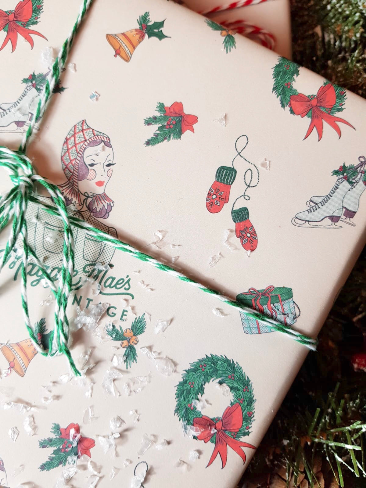 Exclusively Designed By Shropshire Illustrator Hannah Chumbley - Our Bespoke Festive Wrapping Paper Pr Sheet