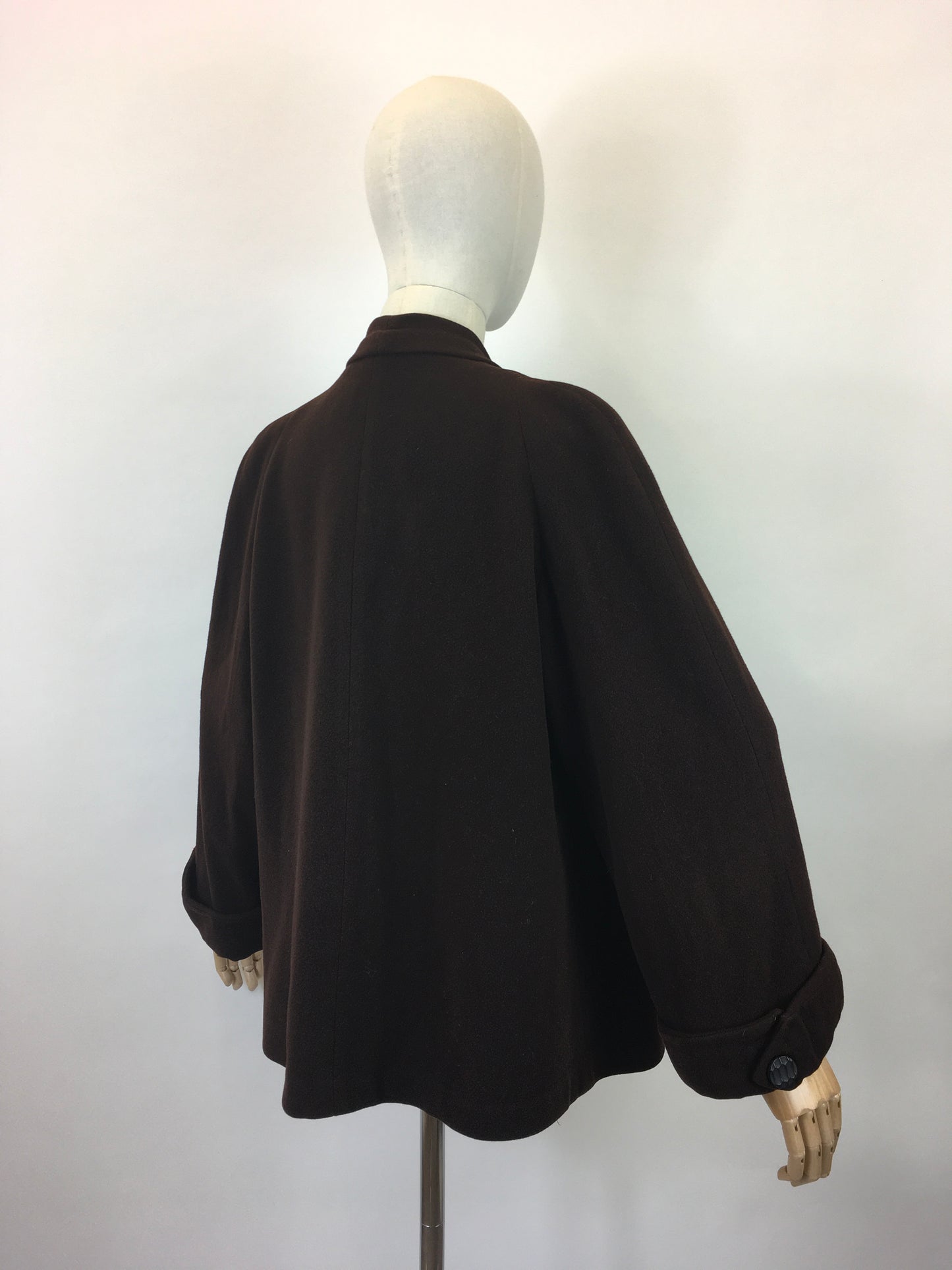 Original 1940’s Fabulous Swing Jacket - In A Warm Chocolate Brown