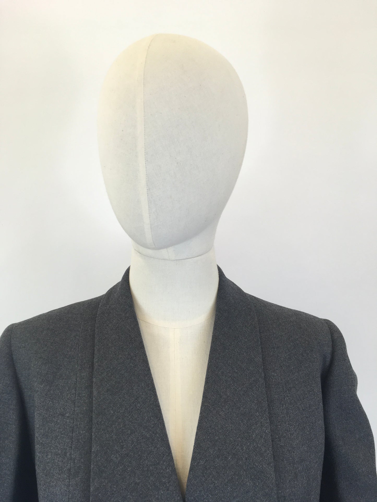 Original 1930’s Tailored Spring Weight Coat - In Grey