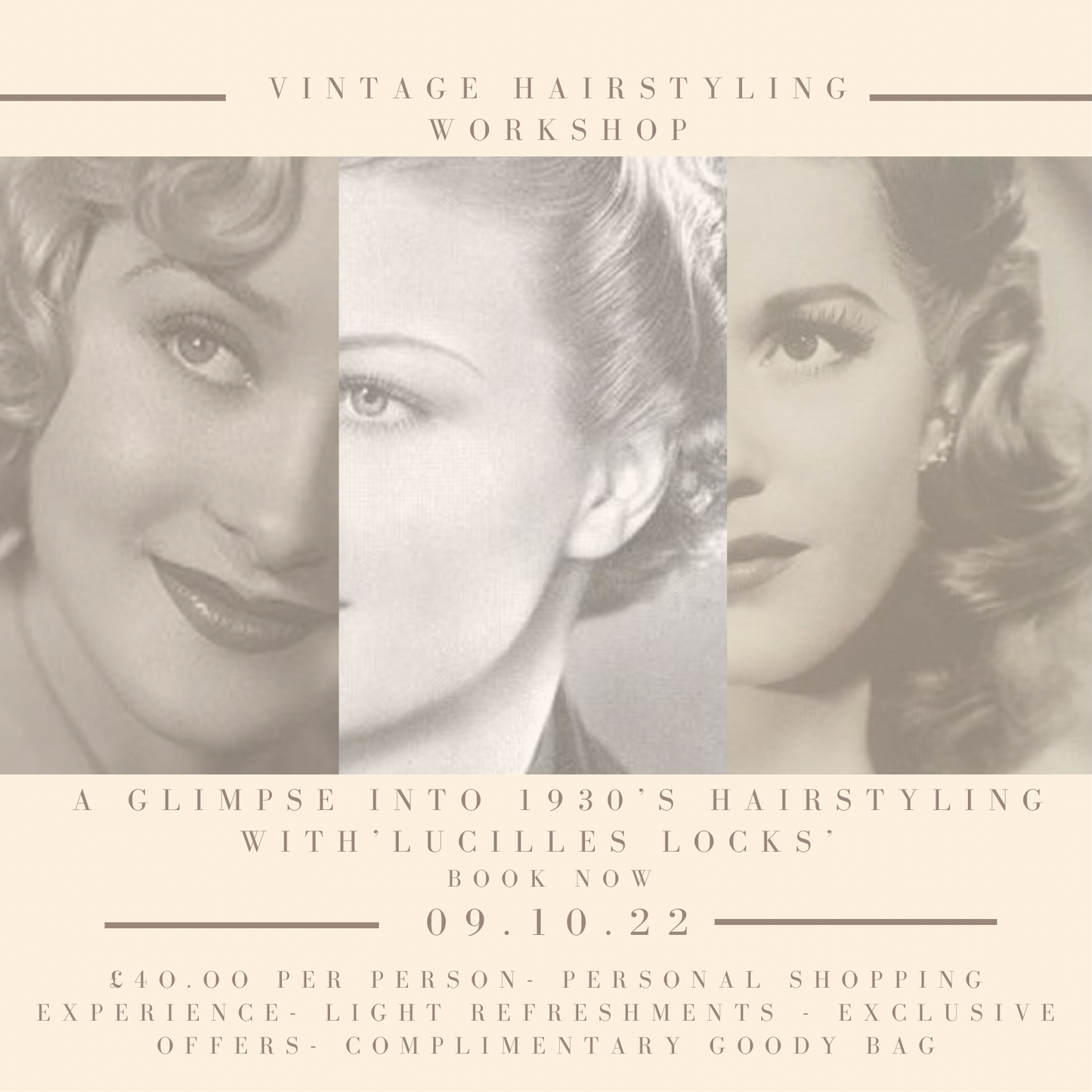 Vintage Hairstyling with ‘ Lucilles Locks’ - A Glimpse Into 1930’s Hairstyling 09.10.2022