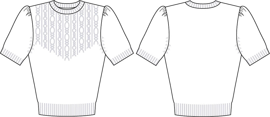Emmy Designs Sweater Girls Staple Sweater In Ivory