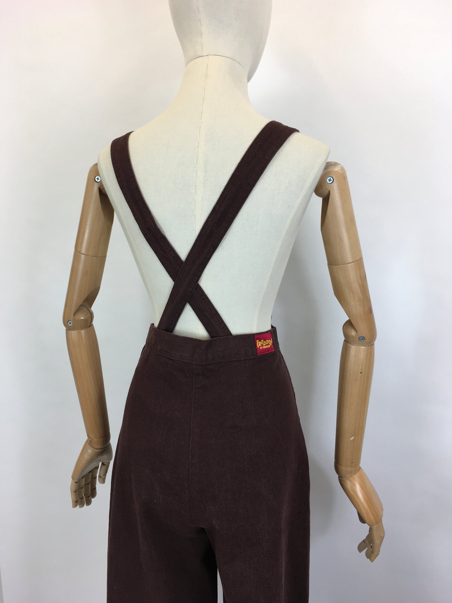 Freddie’s Of Pinewood - Home Companion Dungarees In Brown
