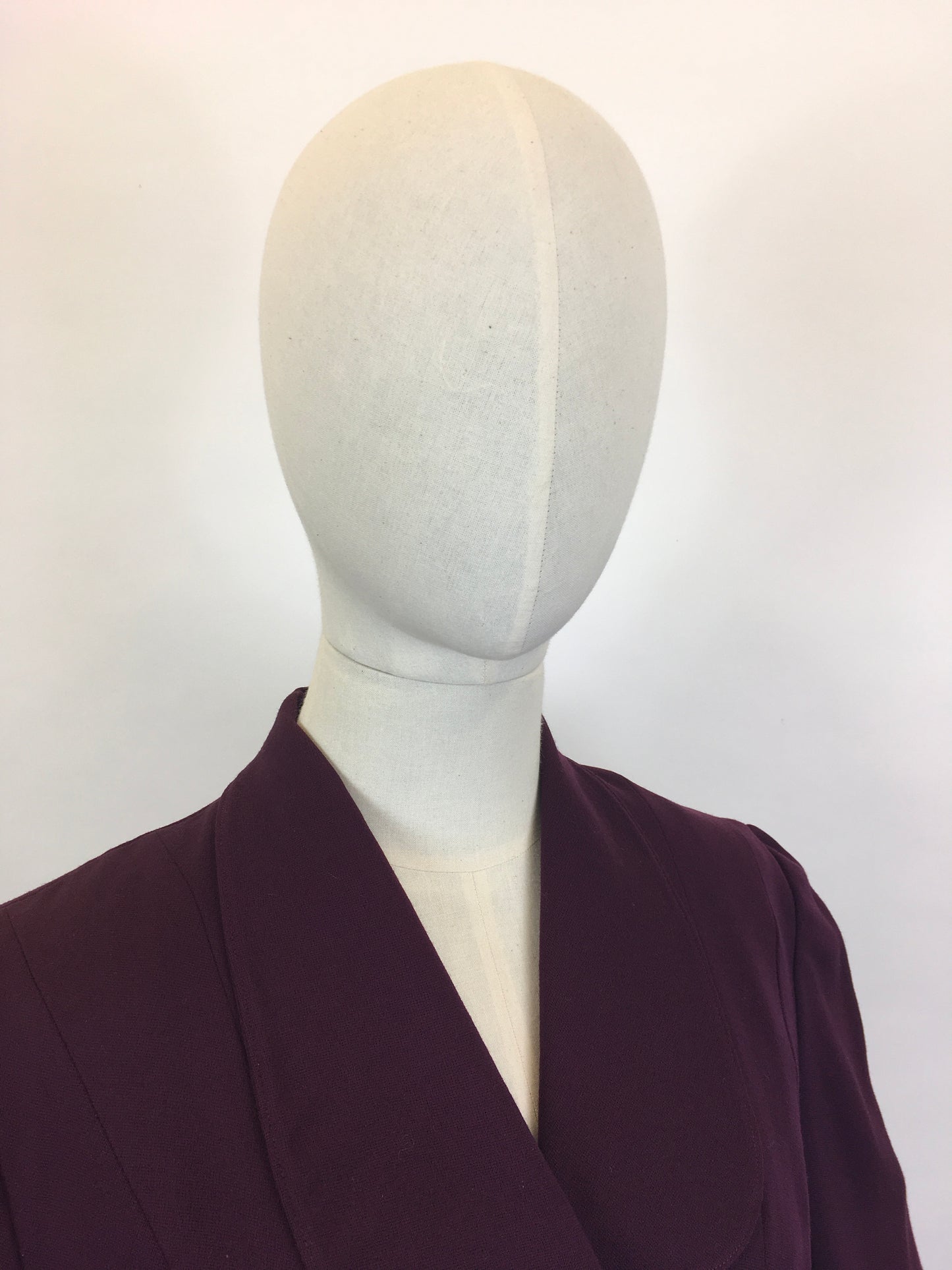 Original 1940’s Stunning Fitted Jacket - In A Divine Deep Plum Colour way