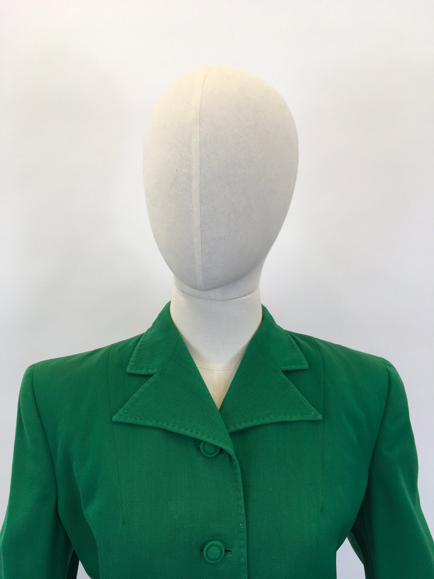 Original 1940's Longline Jacket in Green - By American Label ' Tailorbrooke'