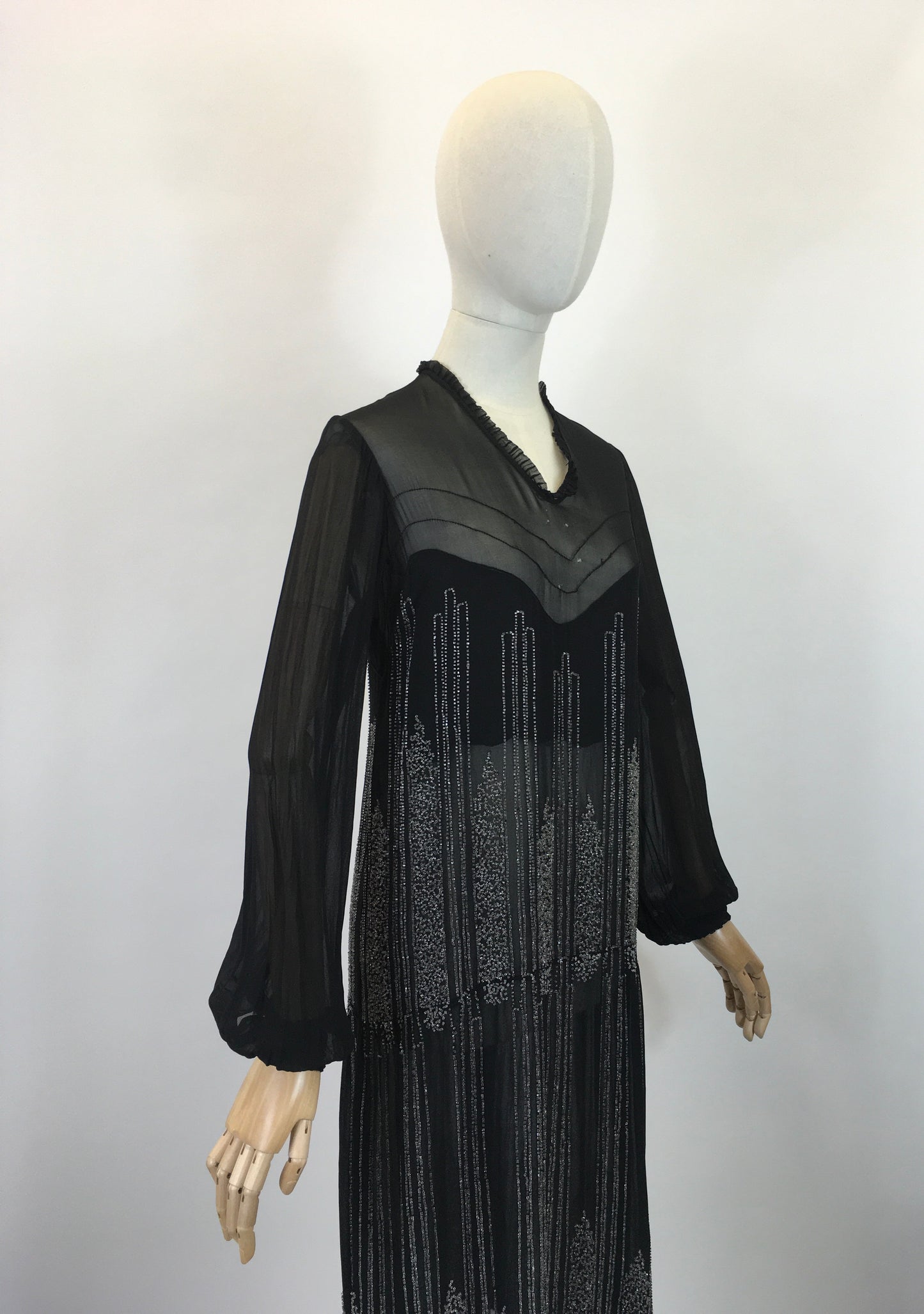 Original 1920's Sensational Beaded Dress - A Divine Example From the Era of the Flapper