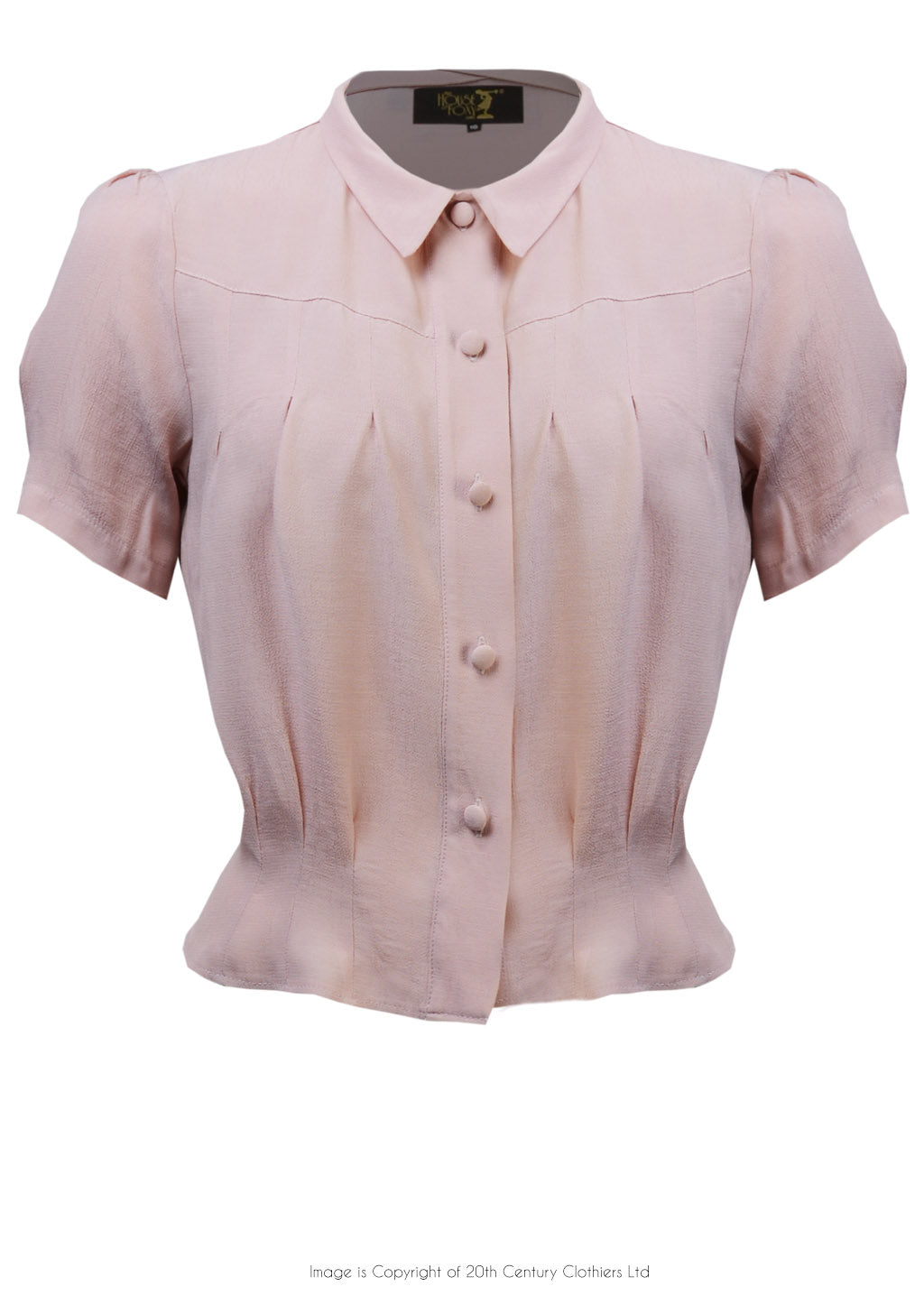 House of Foxy 1930’s Bonnie Blouse in Blush