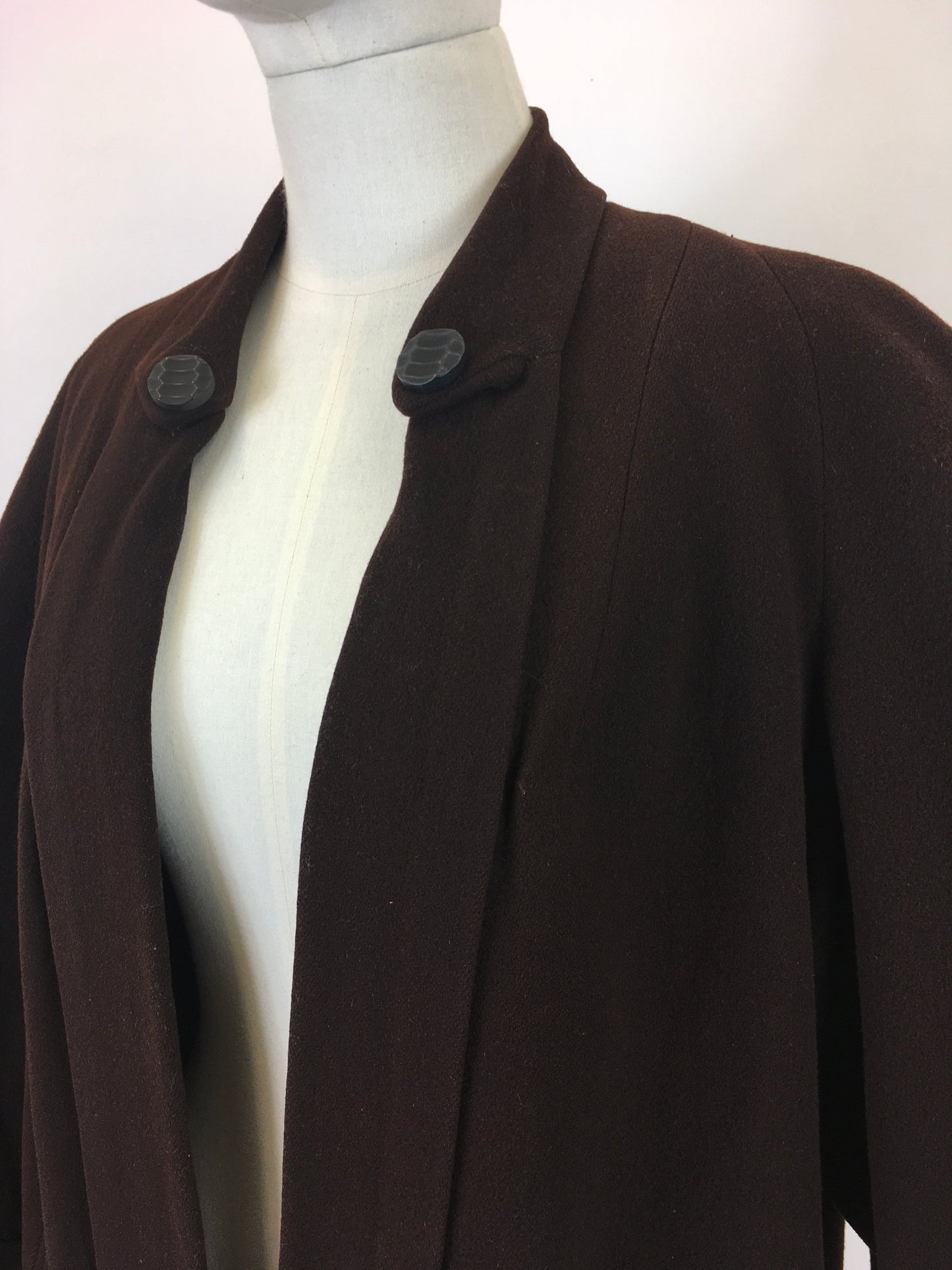 Original 1940’s Fabulous Swing Jacket - In A Warm Chocolate Brown