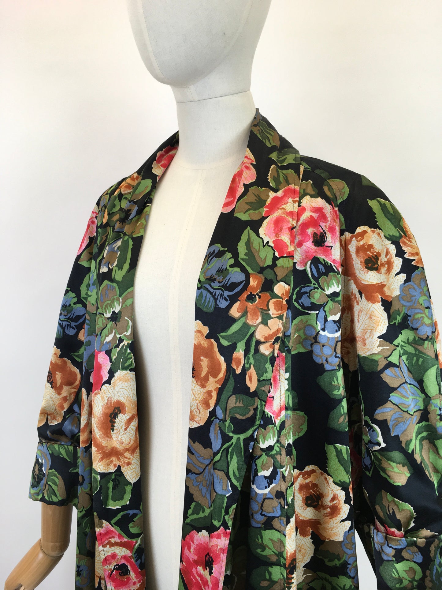 Original 1950’s SENSATIONAL ‘ Peter French’ Swagger Jacket - In Floral Bloom