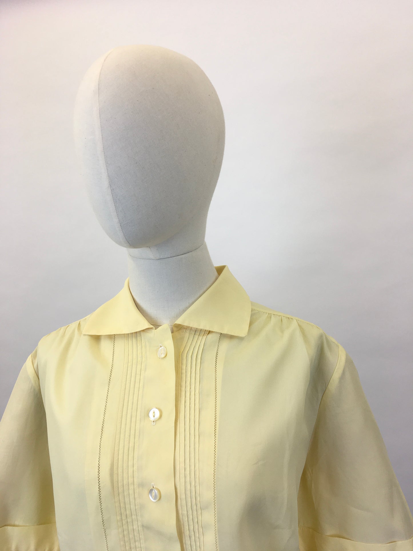 Original 1950s ‘ St. Michael’ Blouse - In A Beautiful Sunshine Yellow