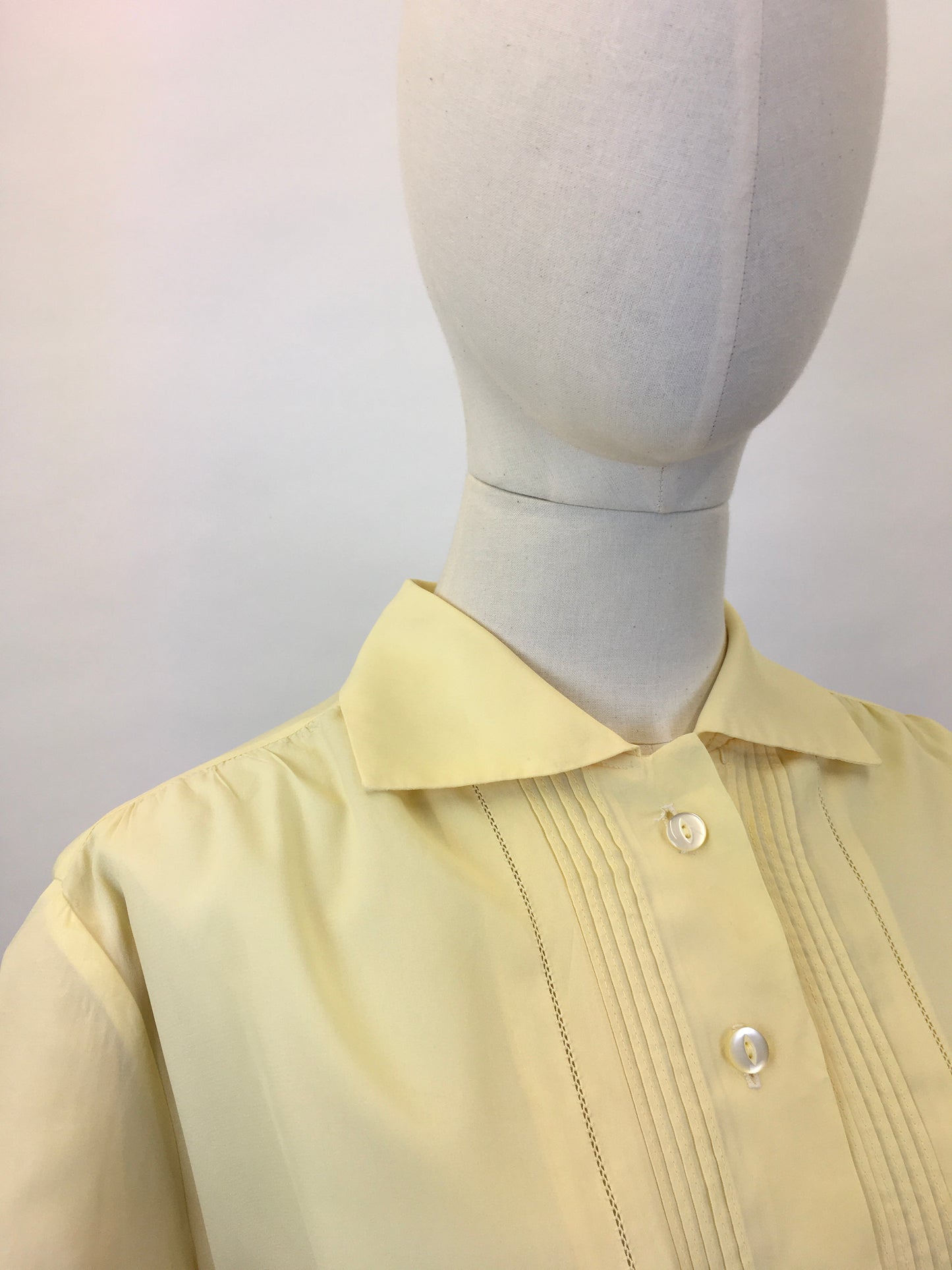 Original 1950s ‘ St. Michael’ Blouse - In A Beautiful Sunshine Yellow