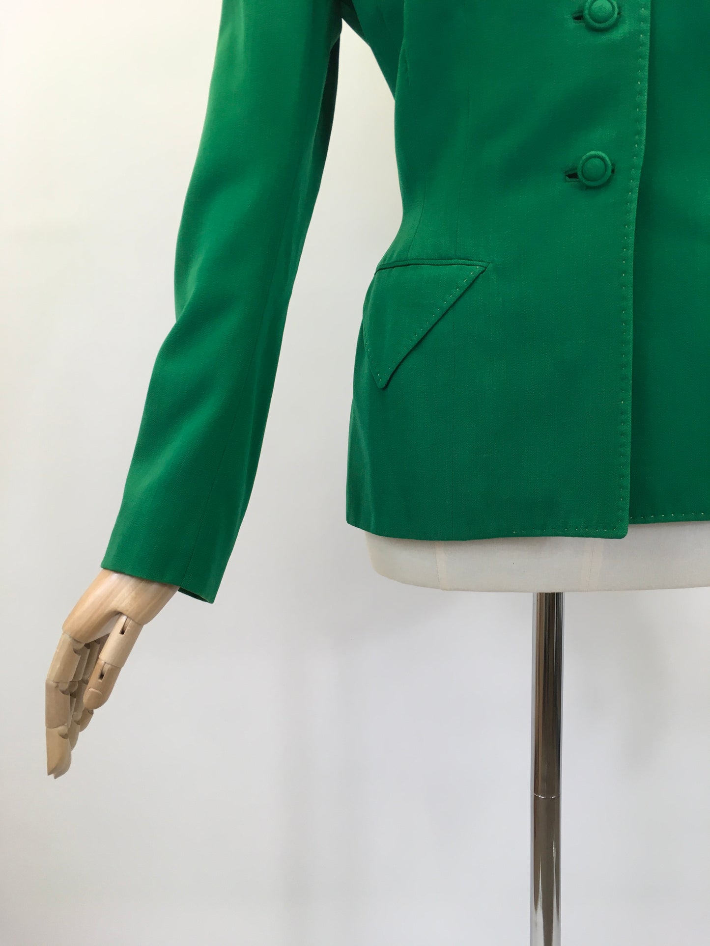 Original 1940's Longline Jacket in Green - By American Label ' Tailorbrooke'