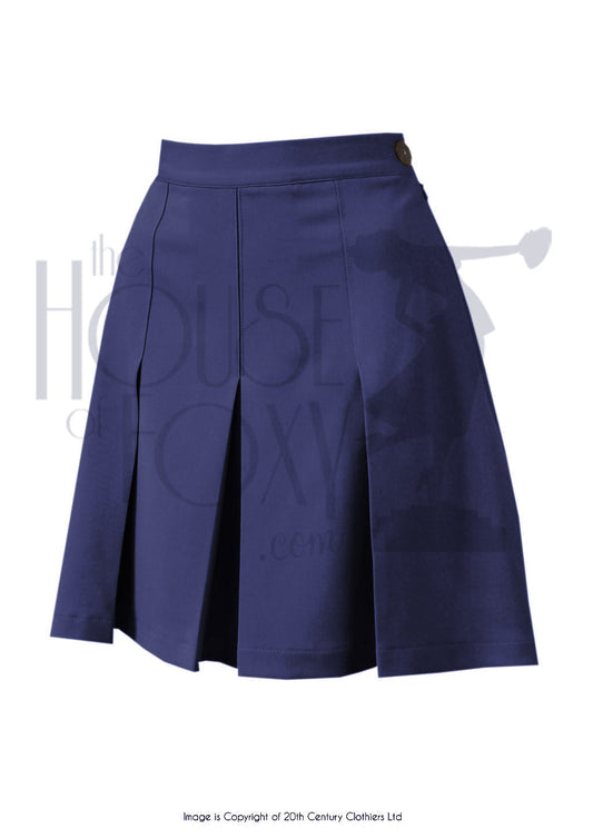 House Of Foxy 1930’s / 1940’s Pleated Shorts - In Navy