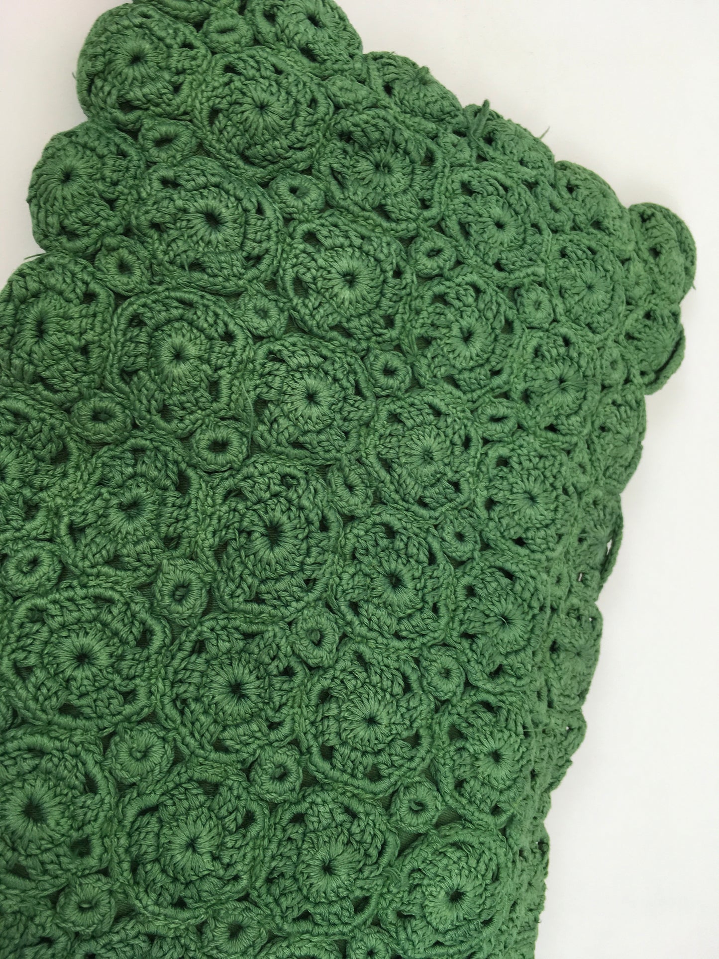 Original 1940s Crochet Clutch Bag - In a Lovely Shade Of Green