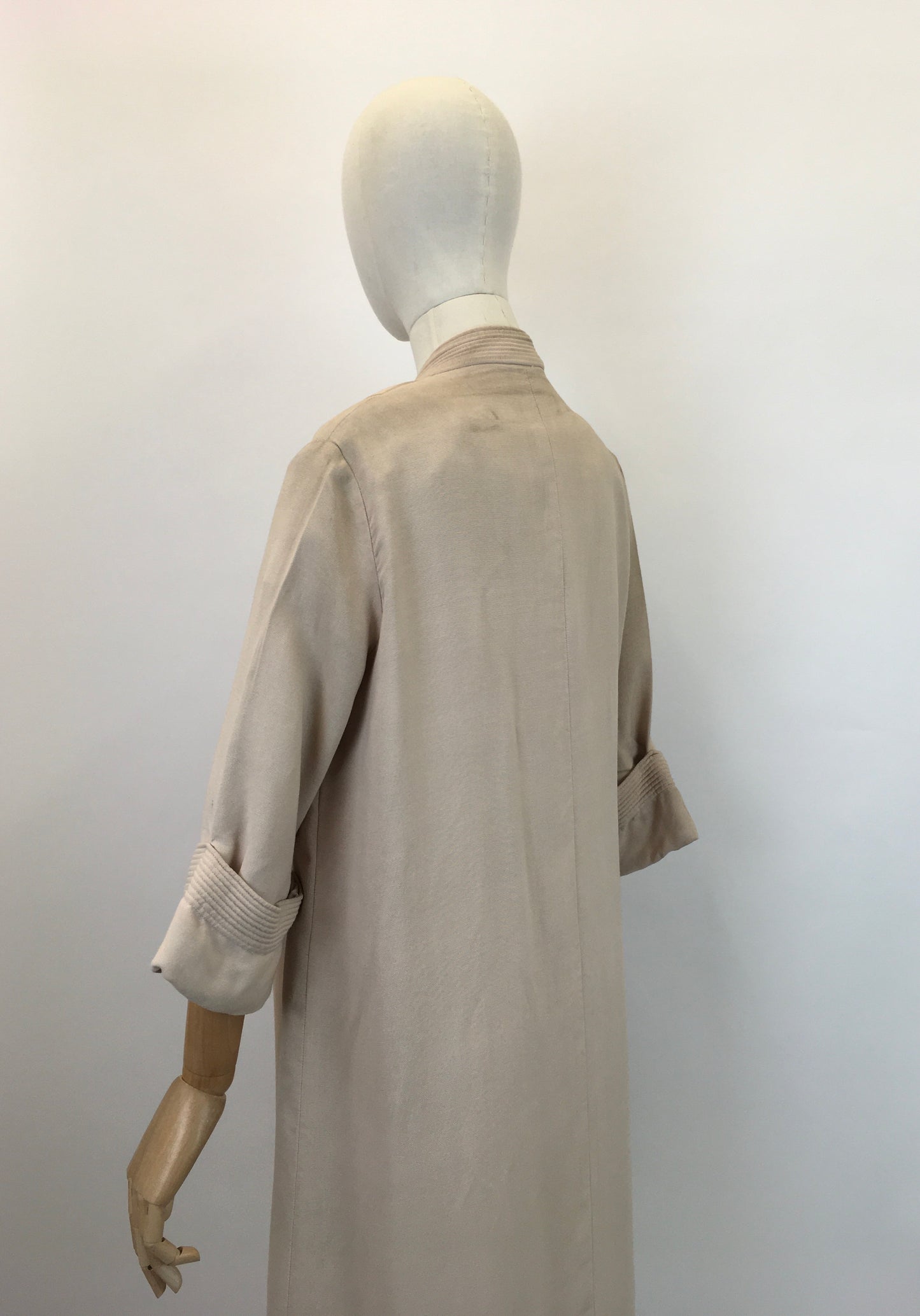 Original 1950’s Stunning ‘ Peggy Page’ Dress and Coat set - In Soft Sand Moygoshal Linen