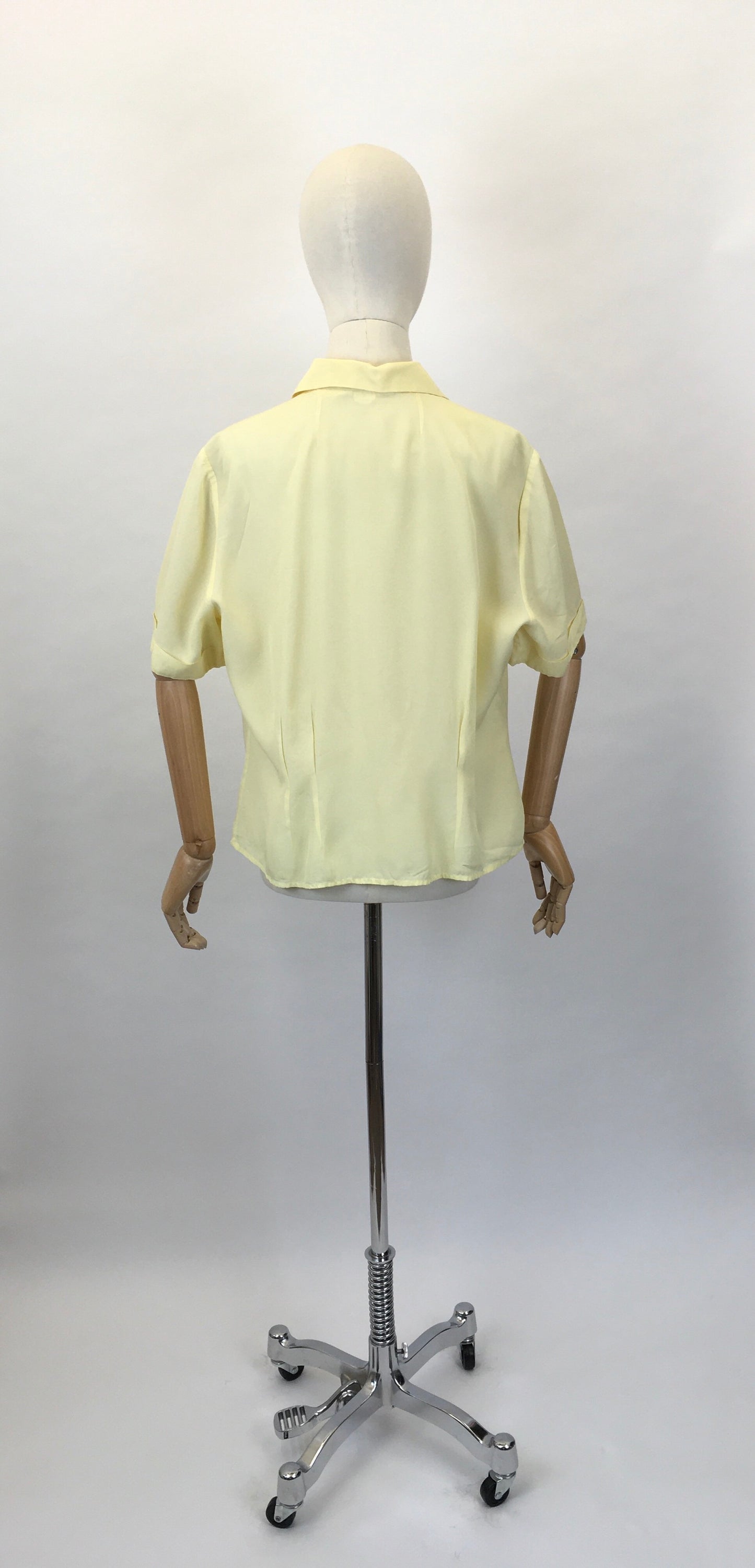 Original 1950s ‘ St. Michael’ Blouse - In A Beautiful Sunshine Yellow