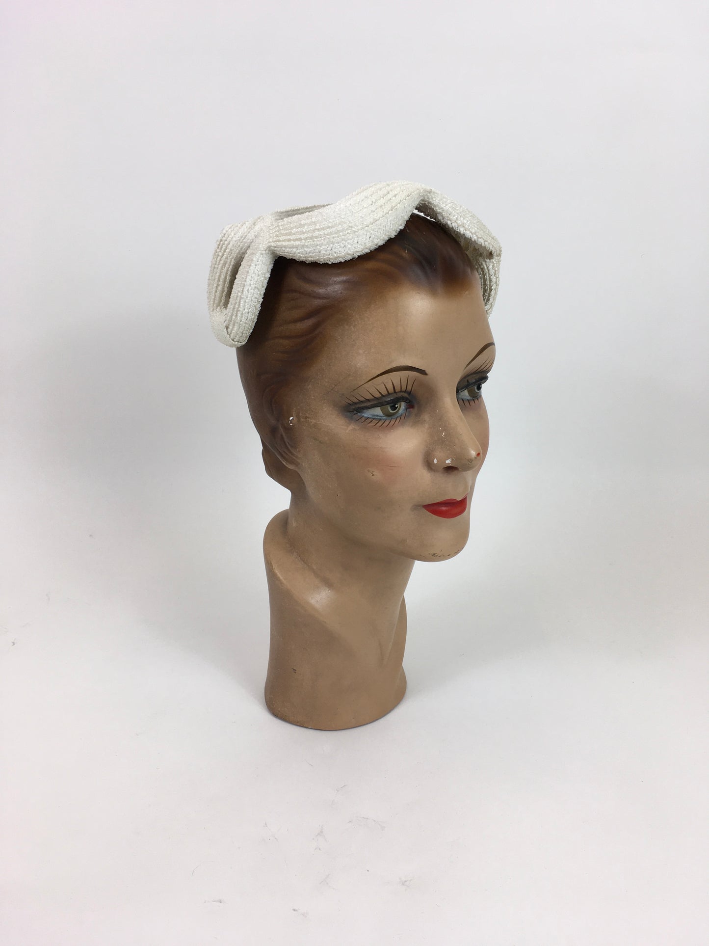 Original 1950’s Darling Ivory Headpiece - ‘ New Look’ Inspired with an Iconic Structure