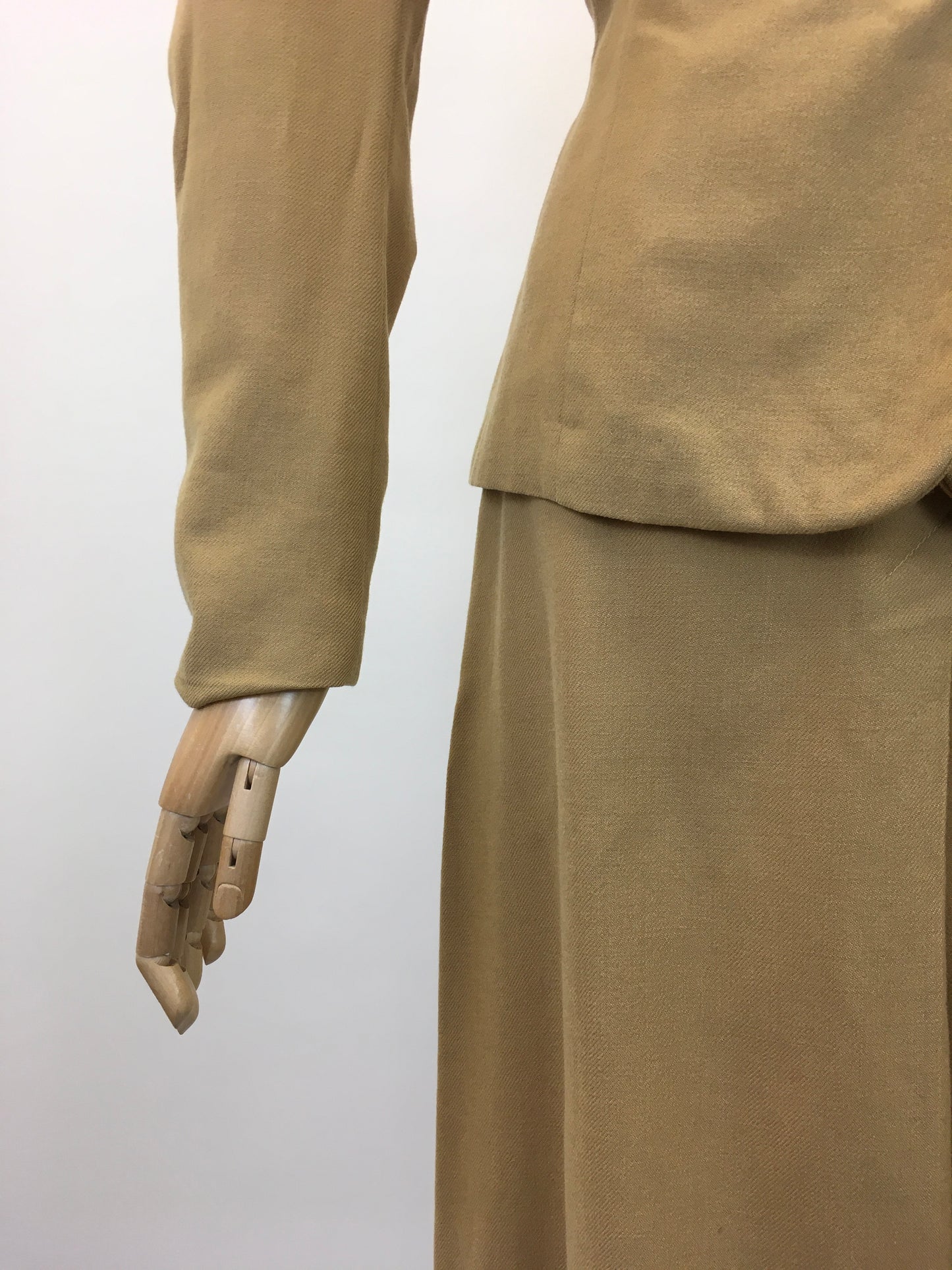 Original 1940's Fabulous Wool 2 pc Suit - In A Deep Mustard