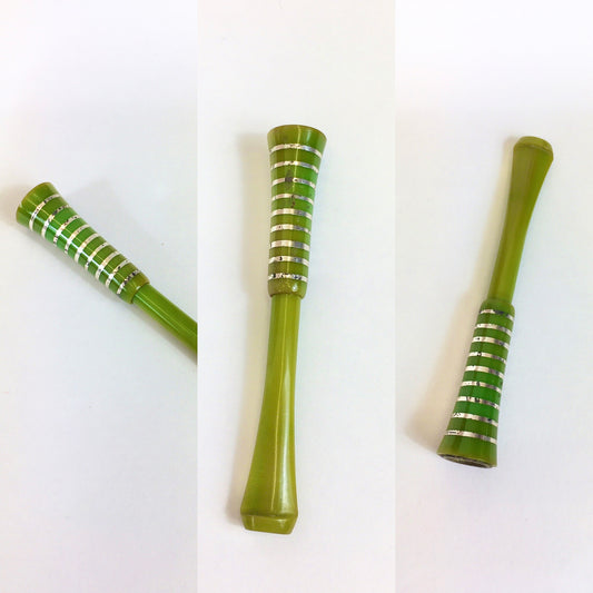 Original 1930’s Art Deco Cigarette Holder - In Green Bakelite