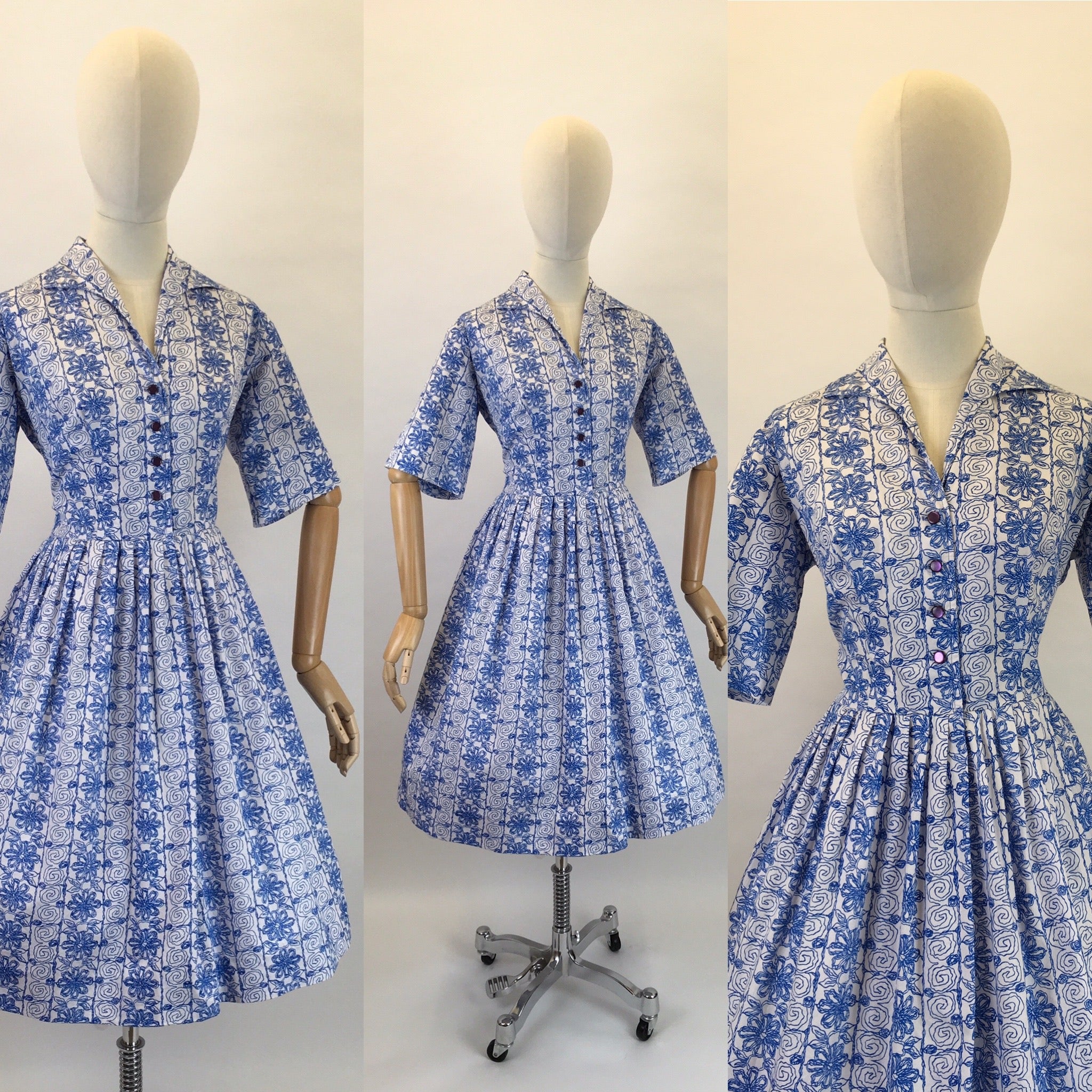 Lovely 1950s cotton day selling dress