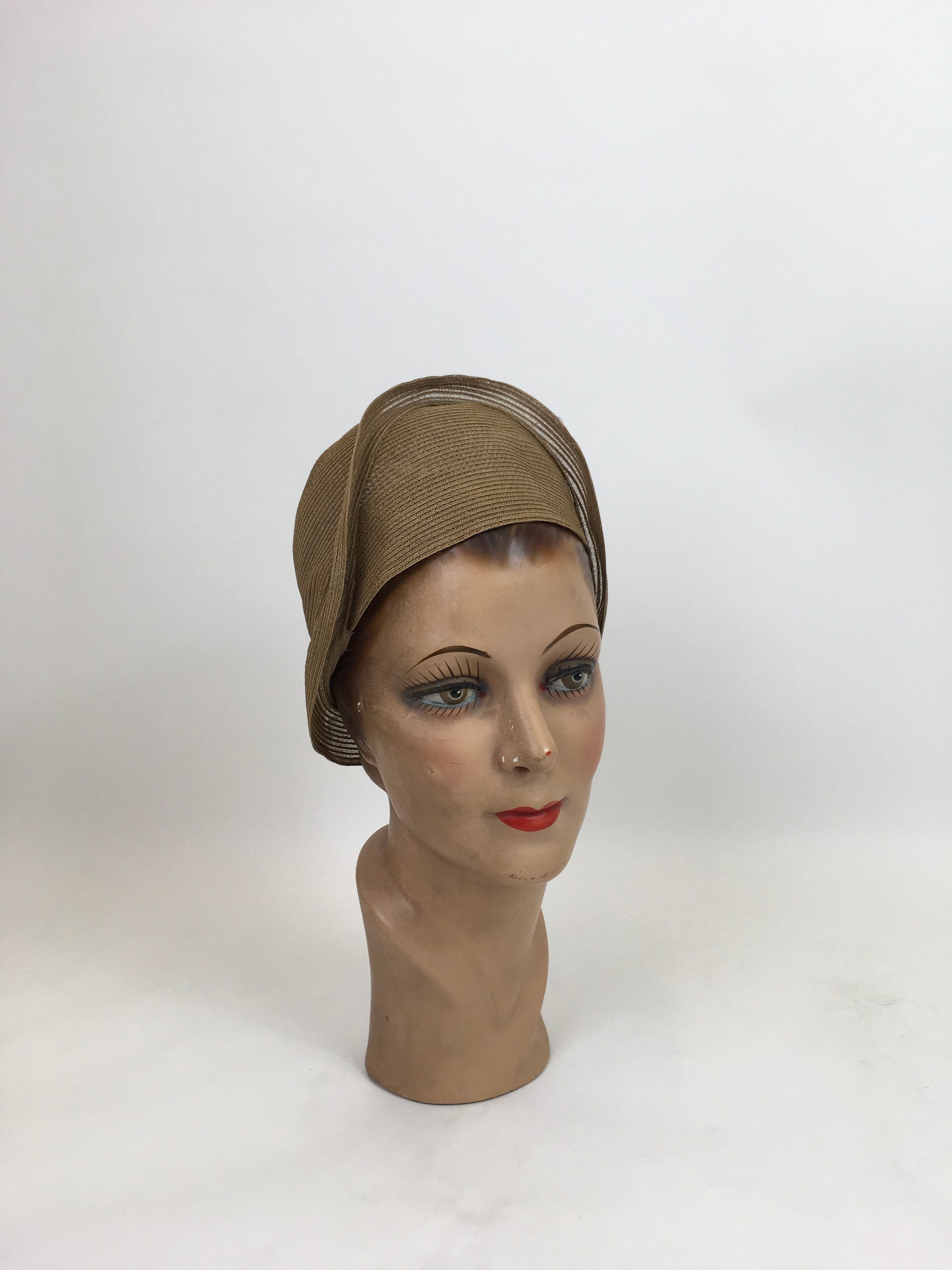 Original 1920's Iconic Natural Straw Cloche - With Stunning Silhouette