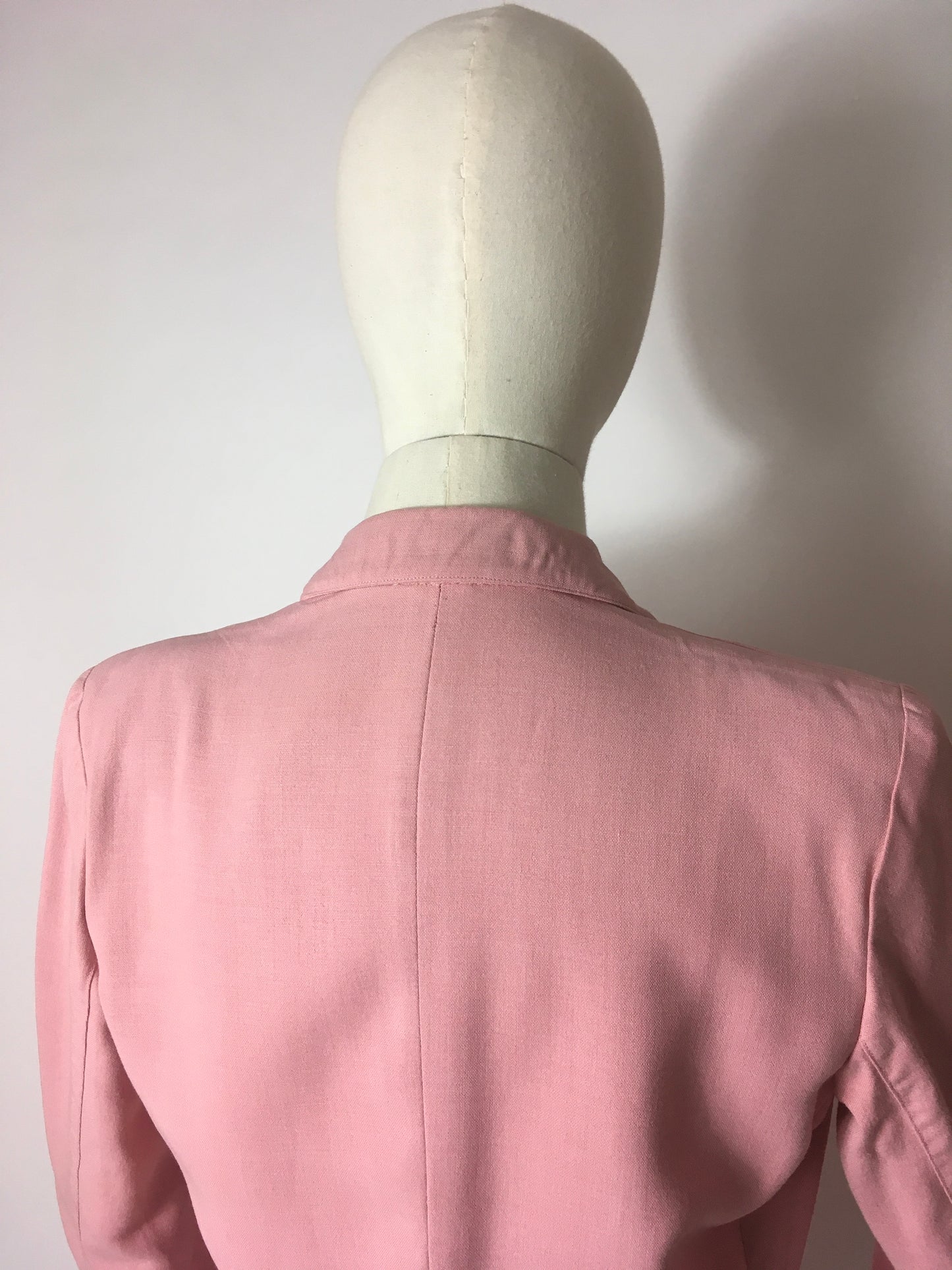 Original 1940’s Lightweight Summer Jacket In Blush - ‘ Sacony Palm Beach’ Label